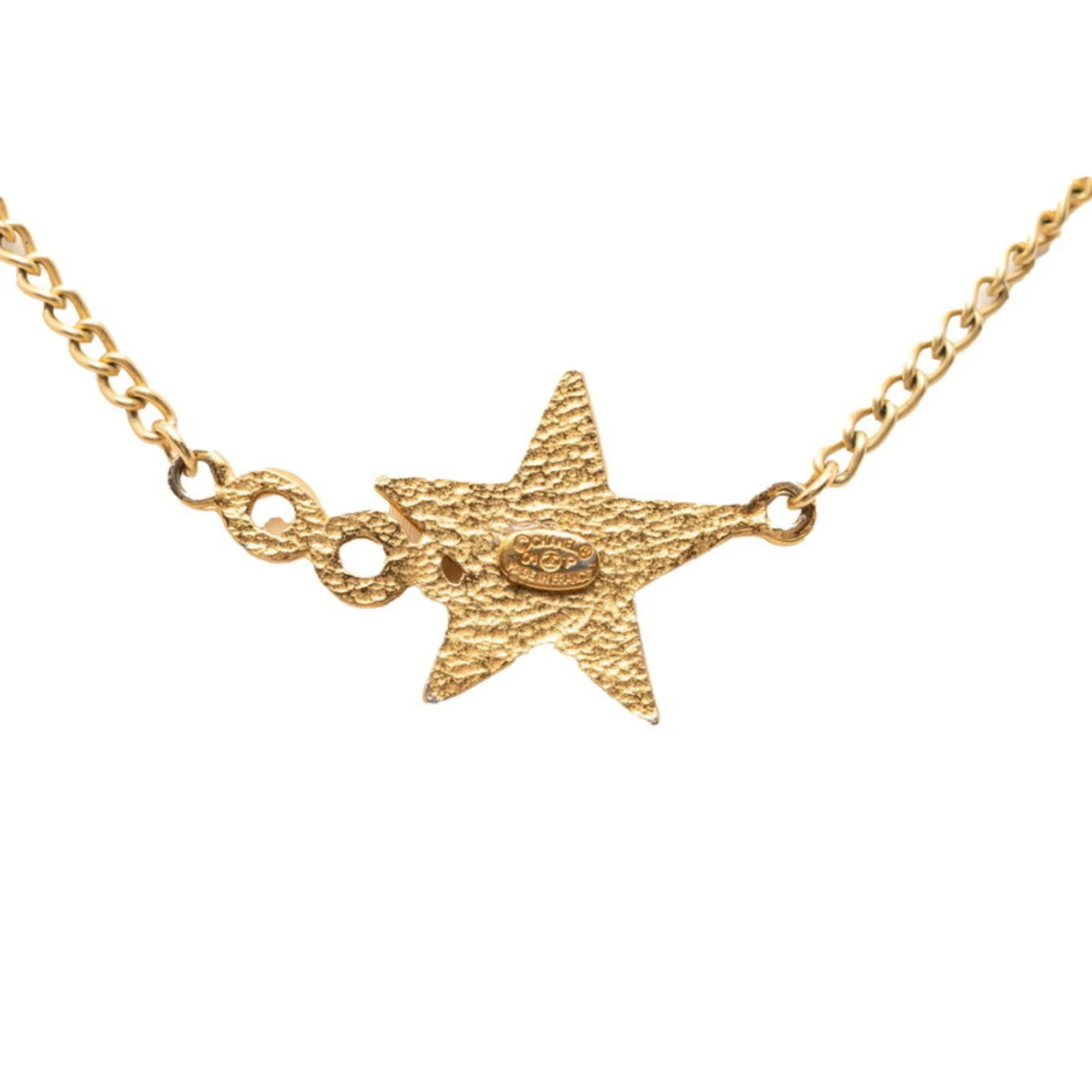 Pendant Necklace Gold and Black Plated Enamel - Image 2