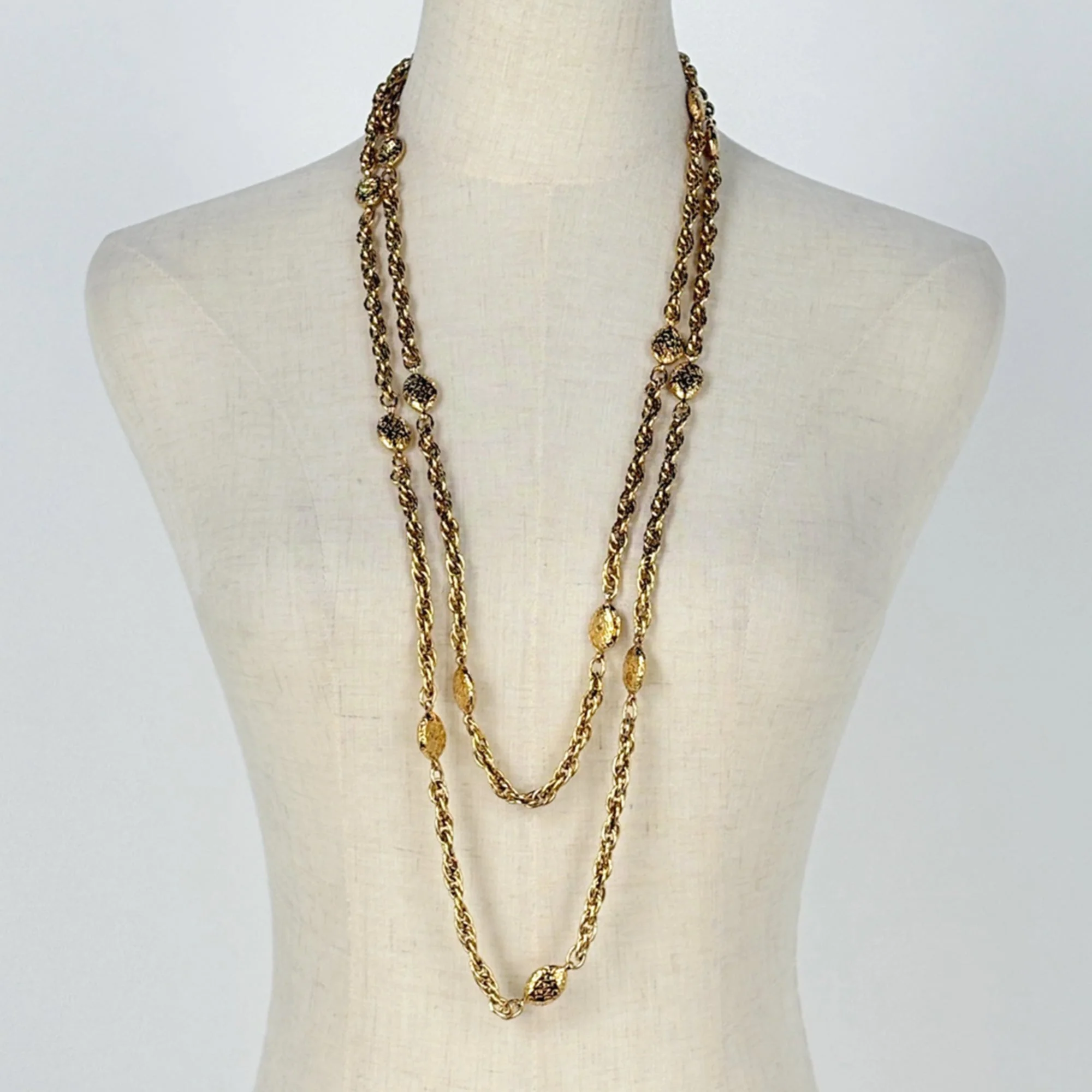 Pendant Necklace Gold Long - Image 6