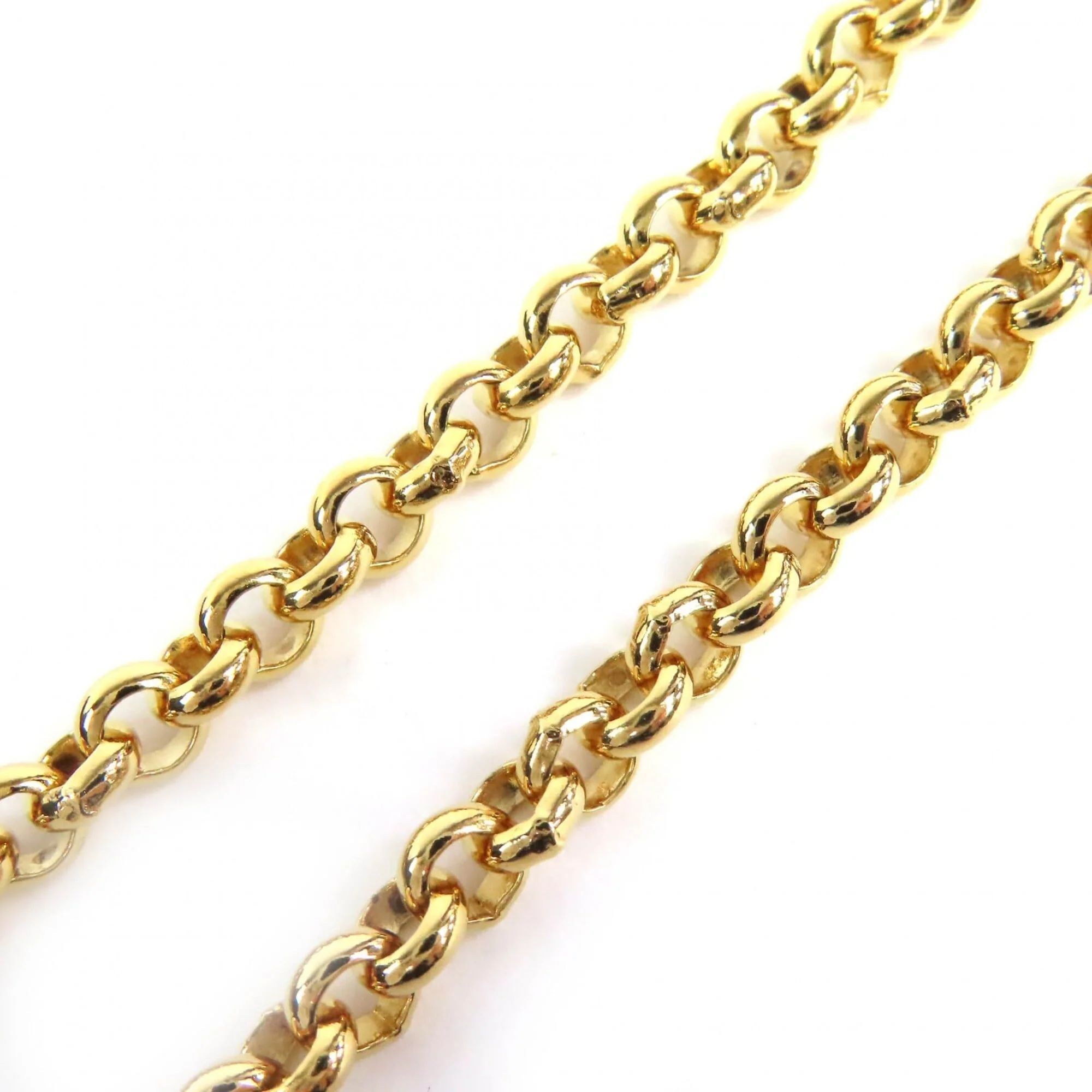 Pendant Necklace Metal Black and Gold Faux Pearl - Image 5