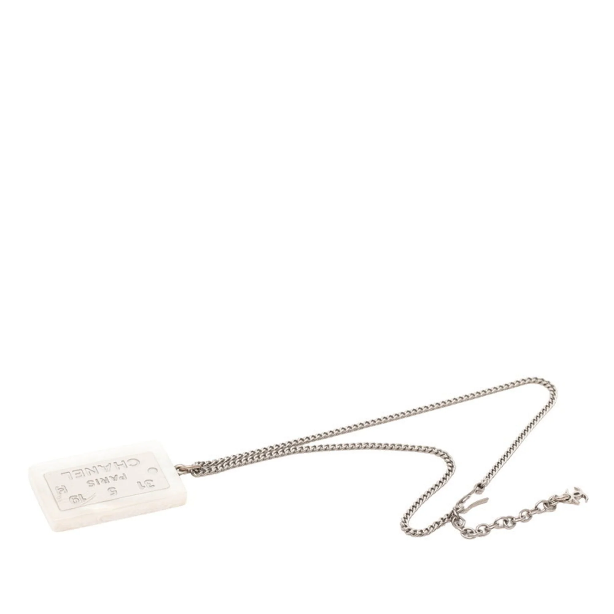 Pendant Necklace White Metal - Image 3