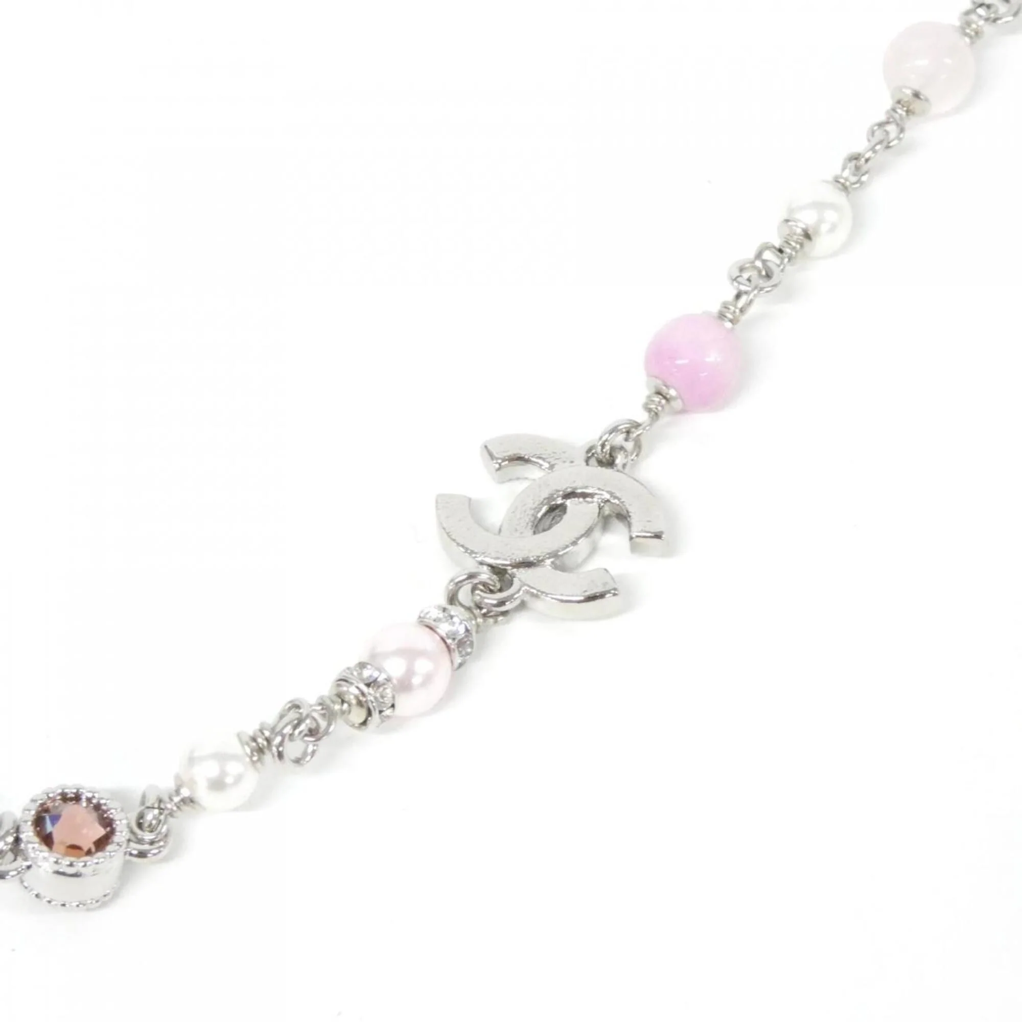 Pendant Necklace with Artificial Pearl and Crystal - Image 3