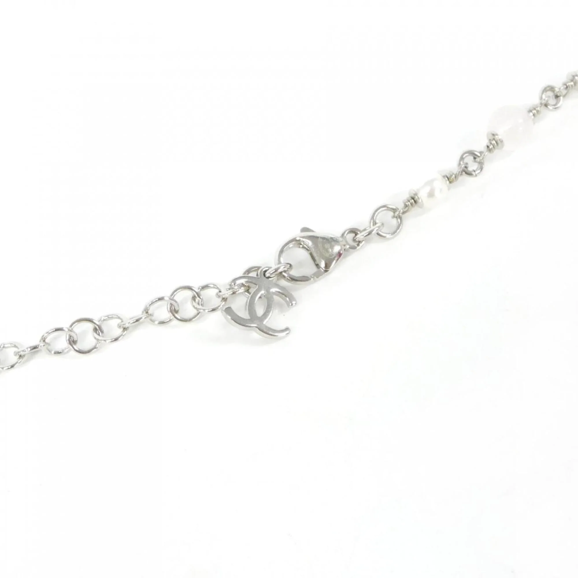 Pendant Necklace with Artificial Pearl and Crystal - Image 4