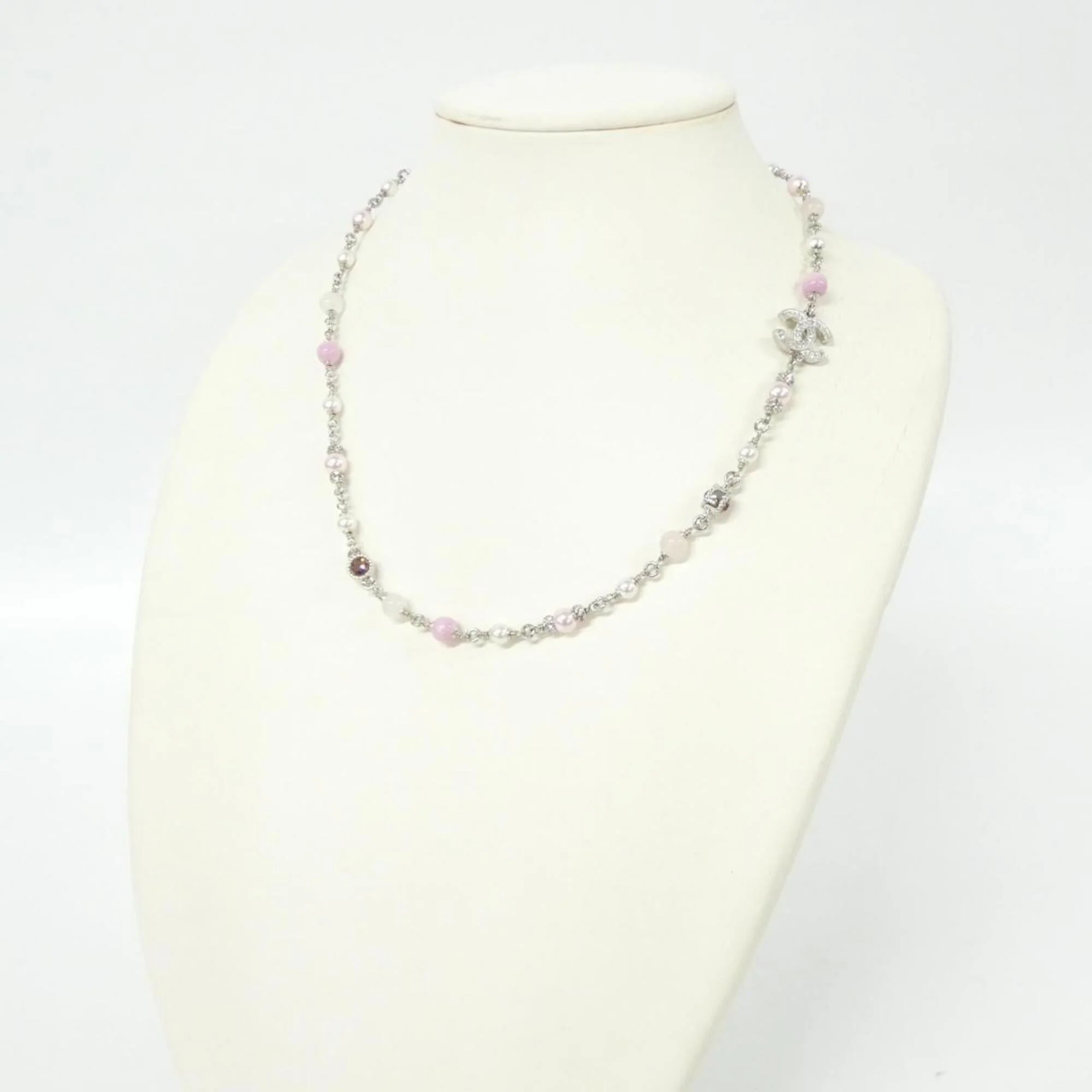 Pendant Necklace with Artificial Pearl and Crystal - Image 5