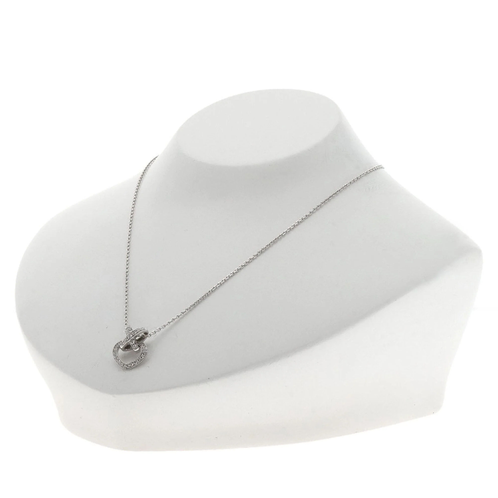 Pendant Necklace 18K White Gold With Diamond - Image 5