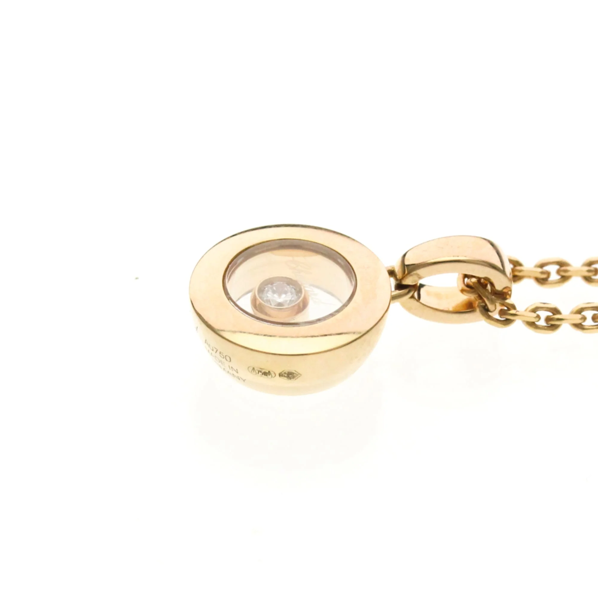 Pendant Necklace 18K Rose Gold with Diamond - Image 3