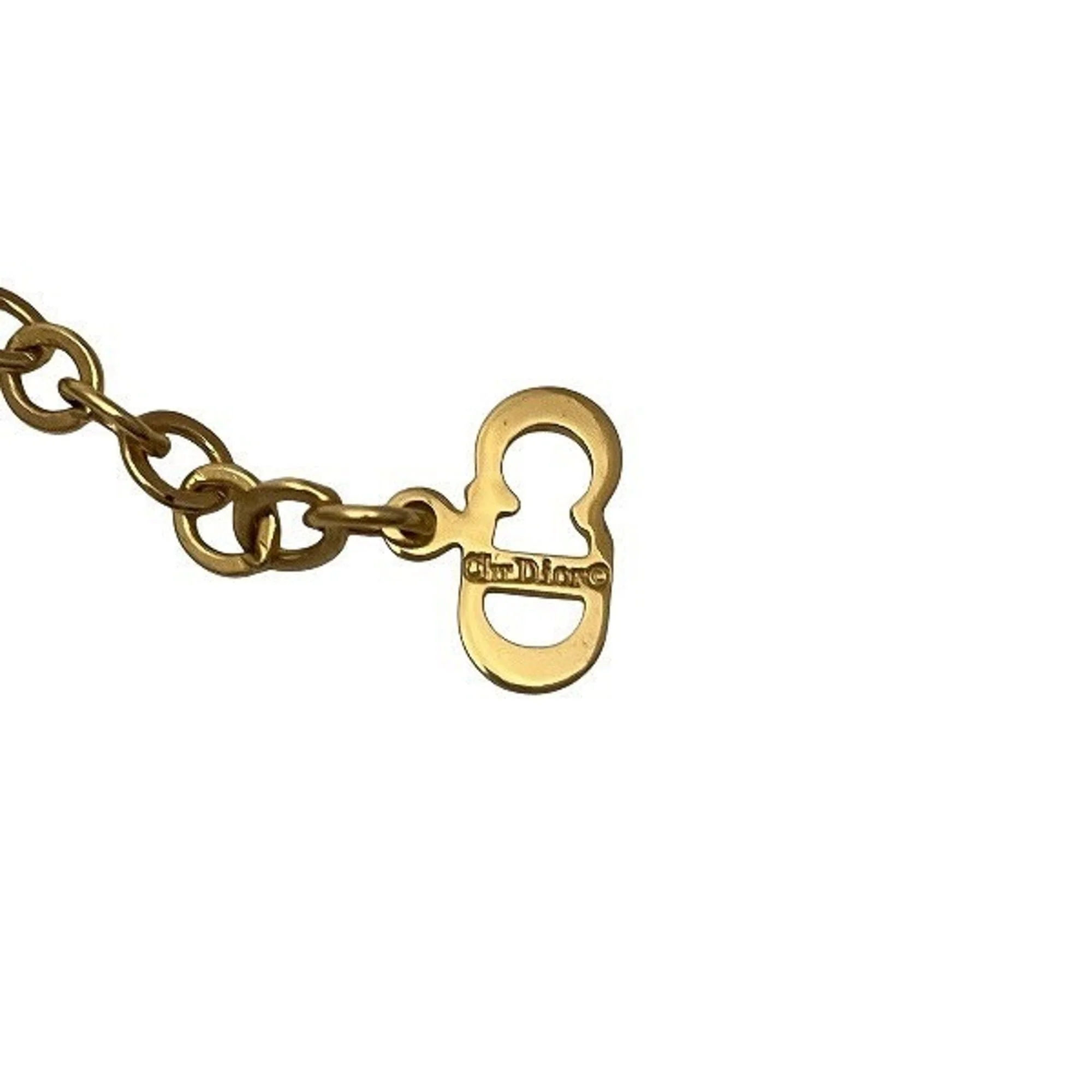 CD Circle Pendant Necklace Gold - Image 5