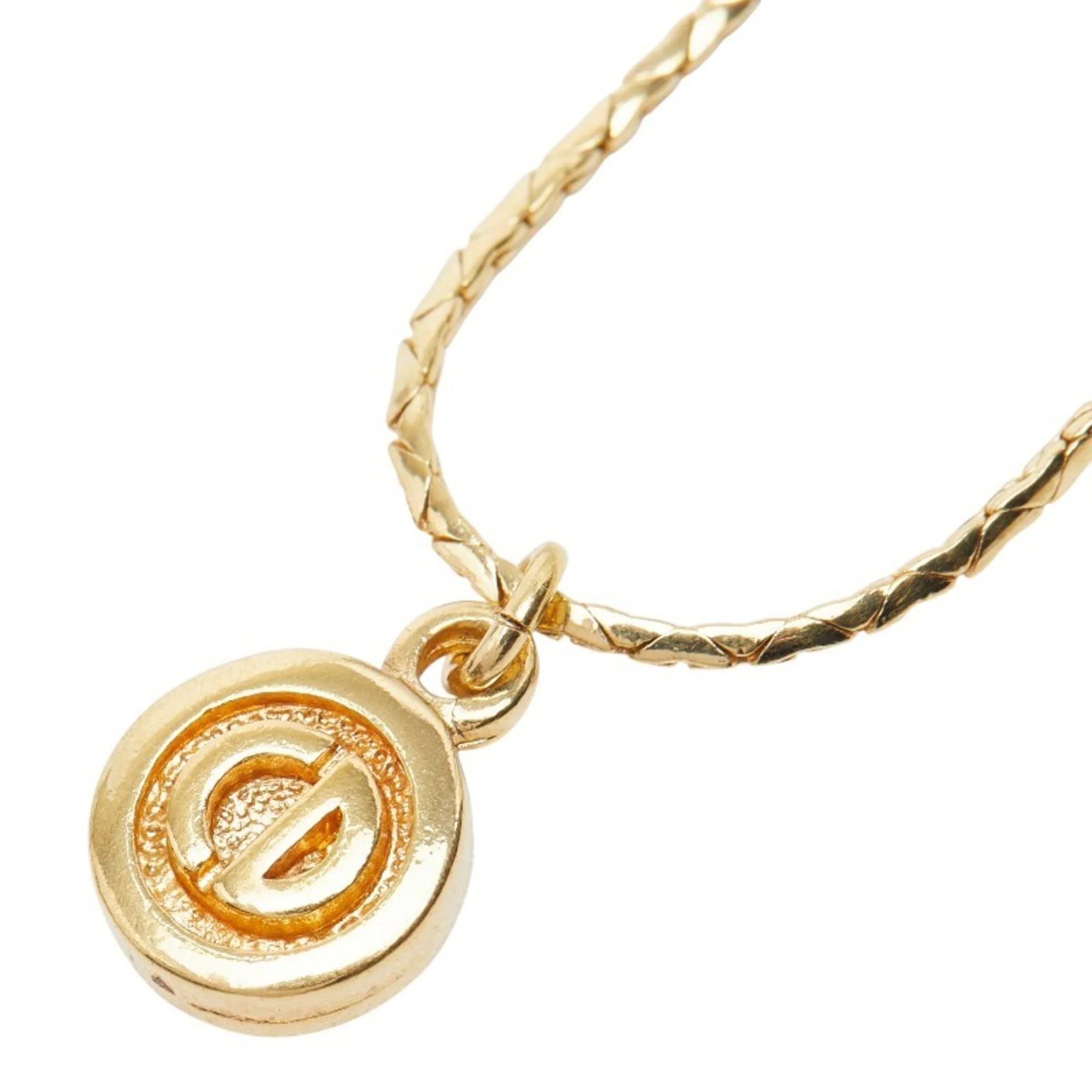 CD Pendant Necklace Gold Plated