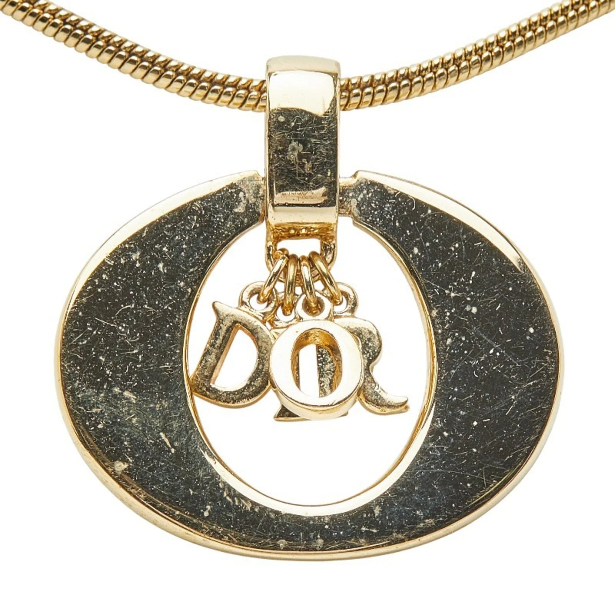 Circle Pendant Necklace Gold - Image 2