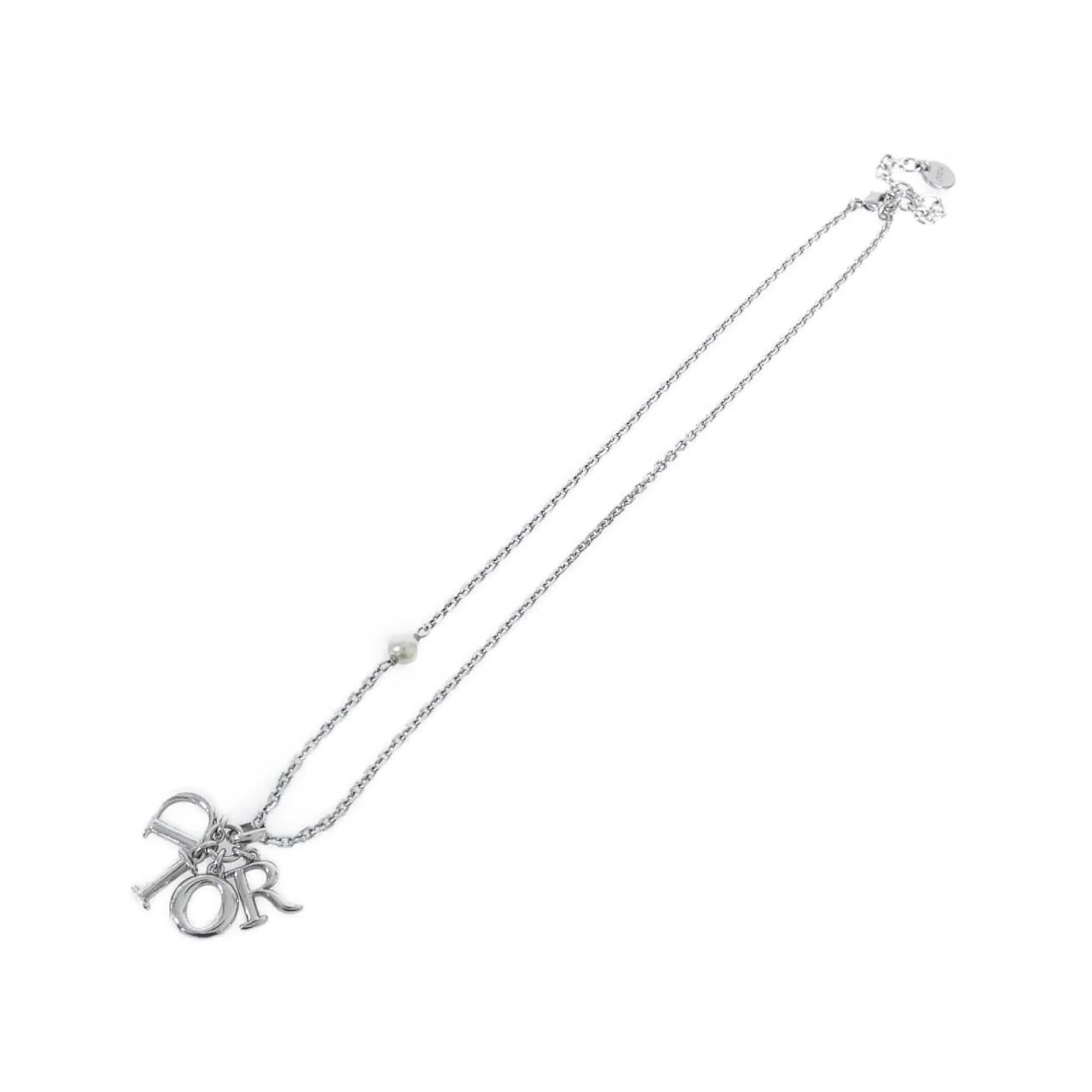 Evolution Pendant Necklace Silver White - Image 2