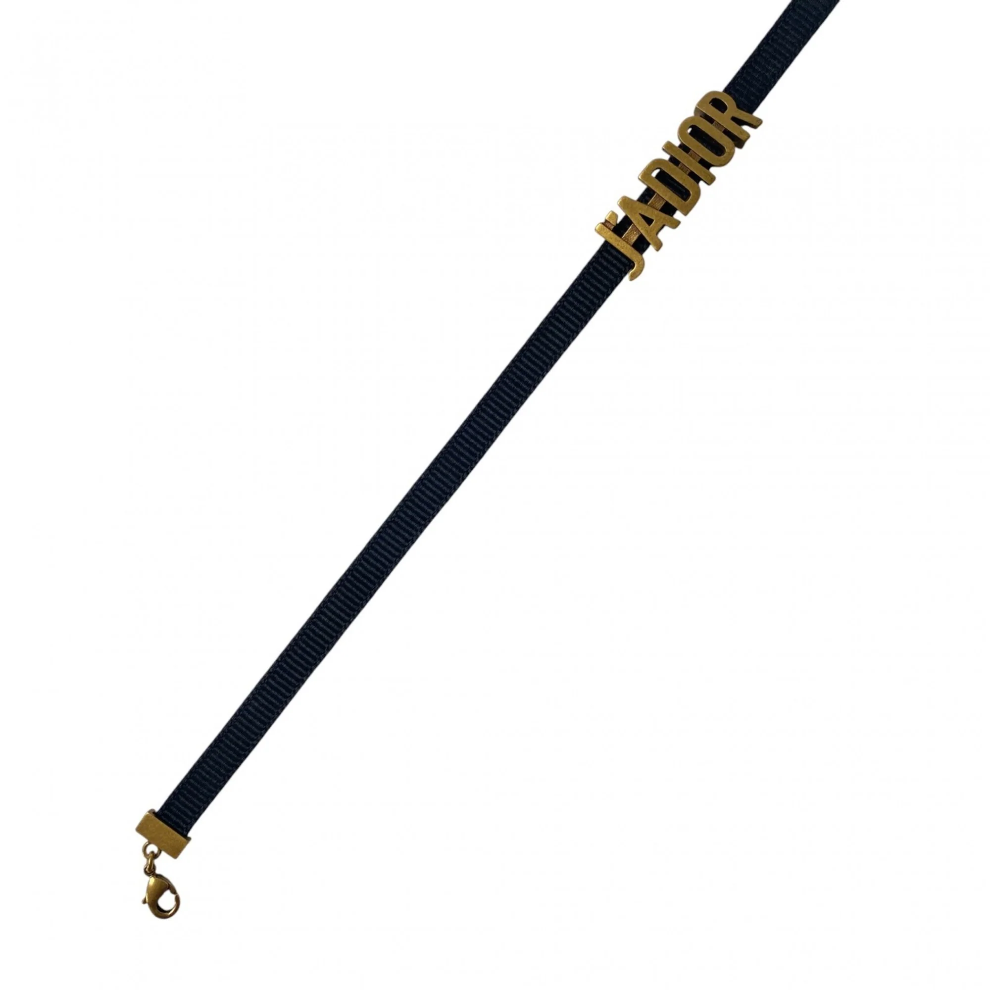 J.A DIOR Choker Necklace Black and Gold - Image 5