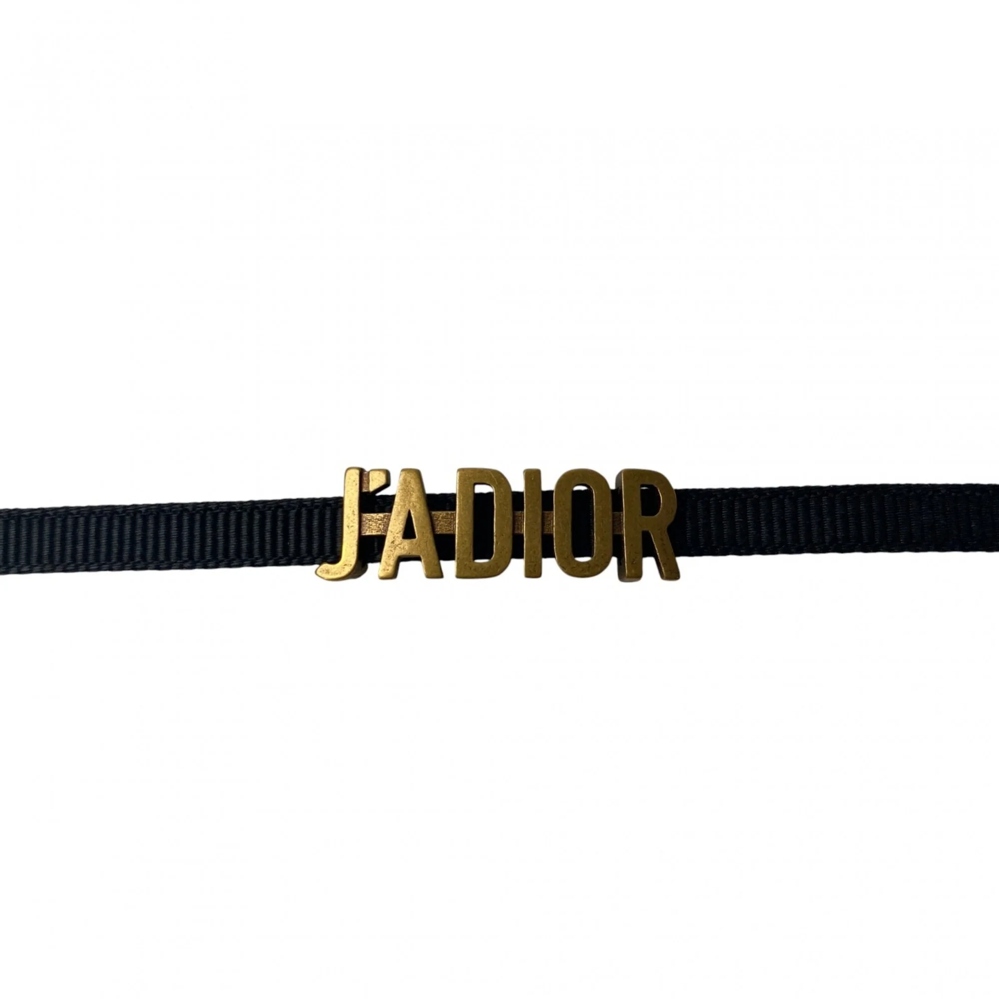 J.A DIOR Choker Necklace Black and Gold - Image 9