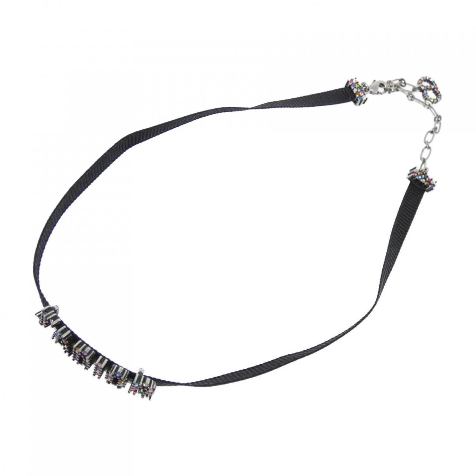 J'a Pendant Necklace Black and Multi-Color - Image 2