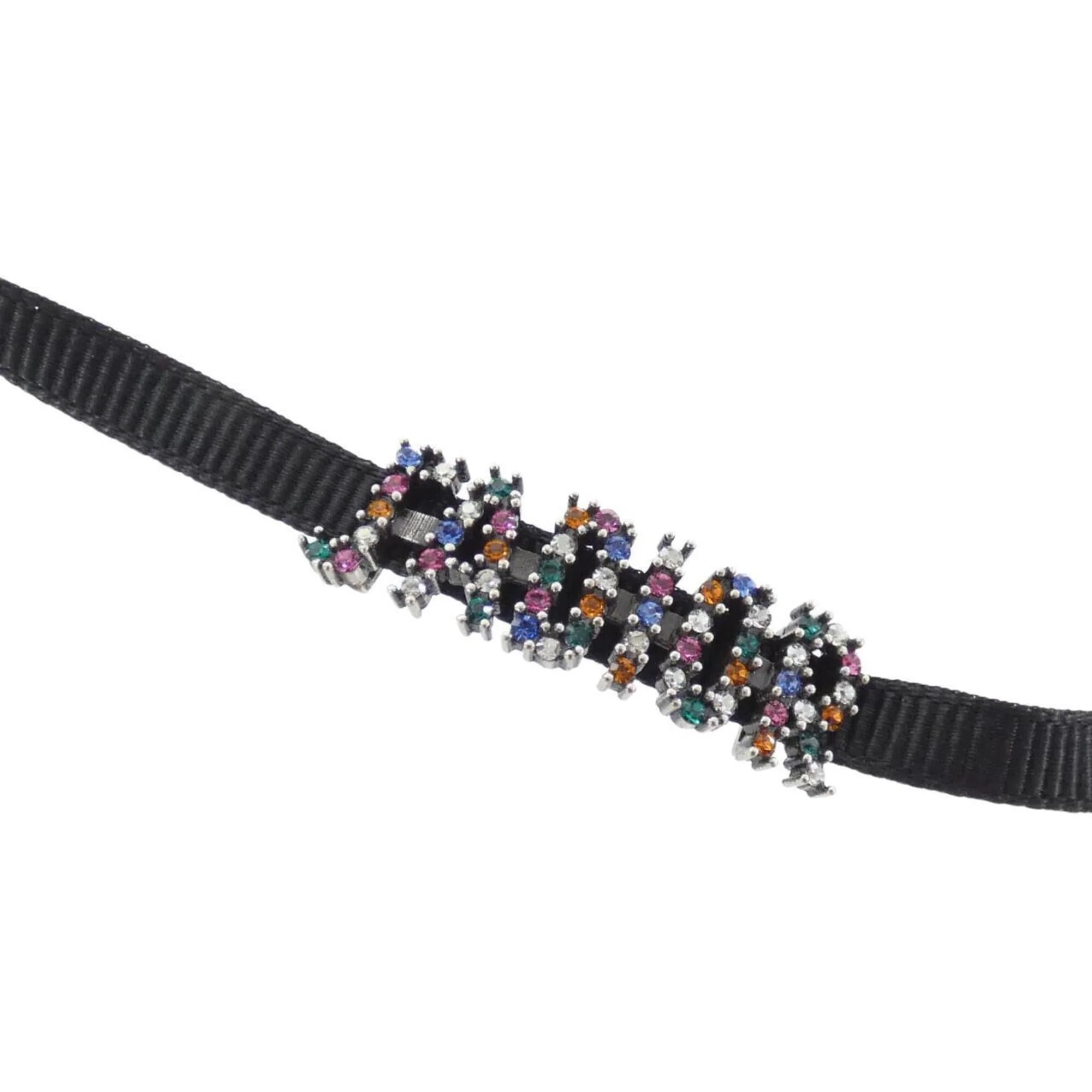 J'a Pendant Necklace Black and Multi-Color - Image 3