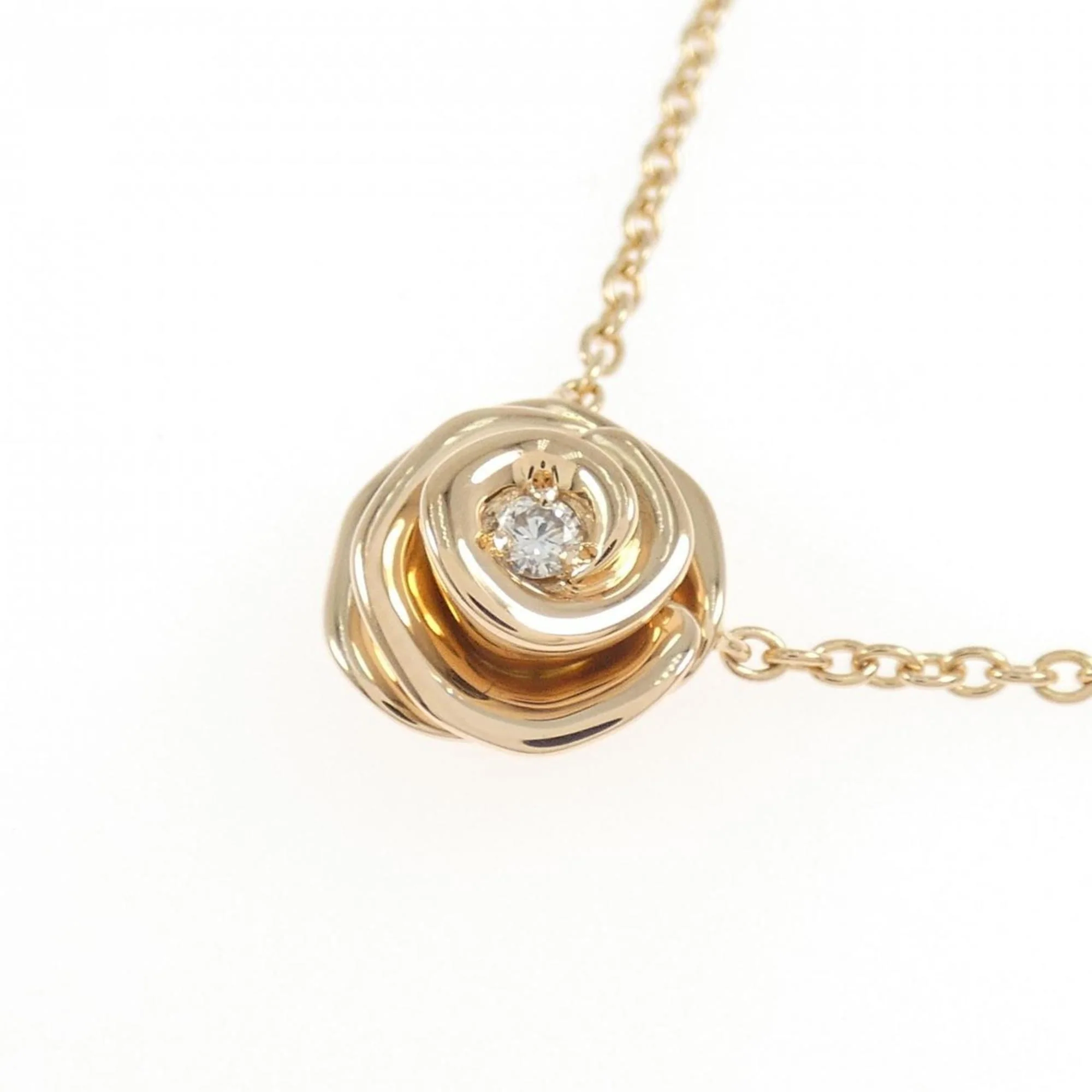 Pendant Necklace 18K Rose Gold with Diamond - Image 3