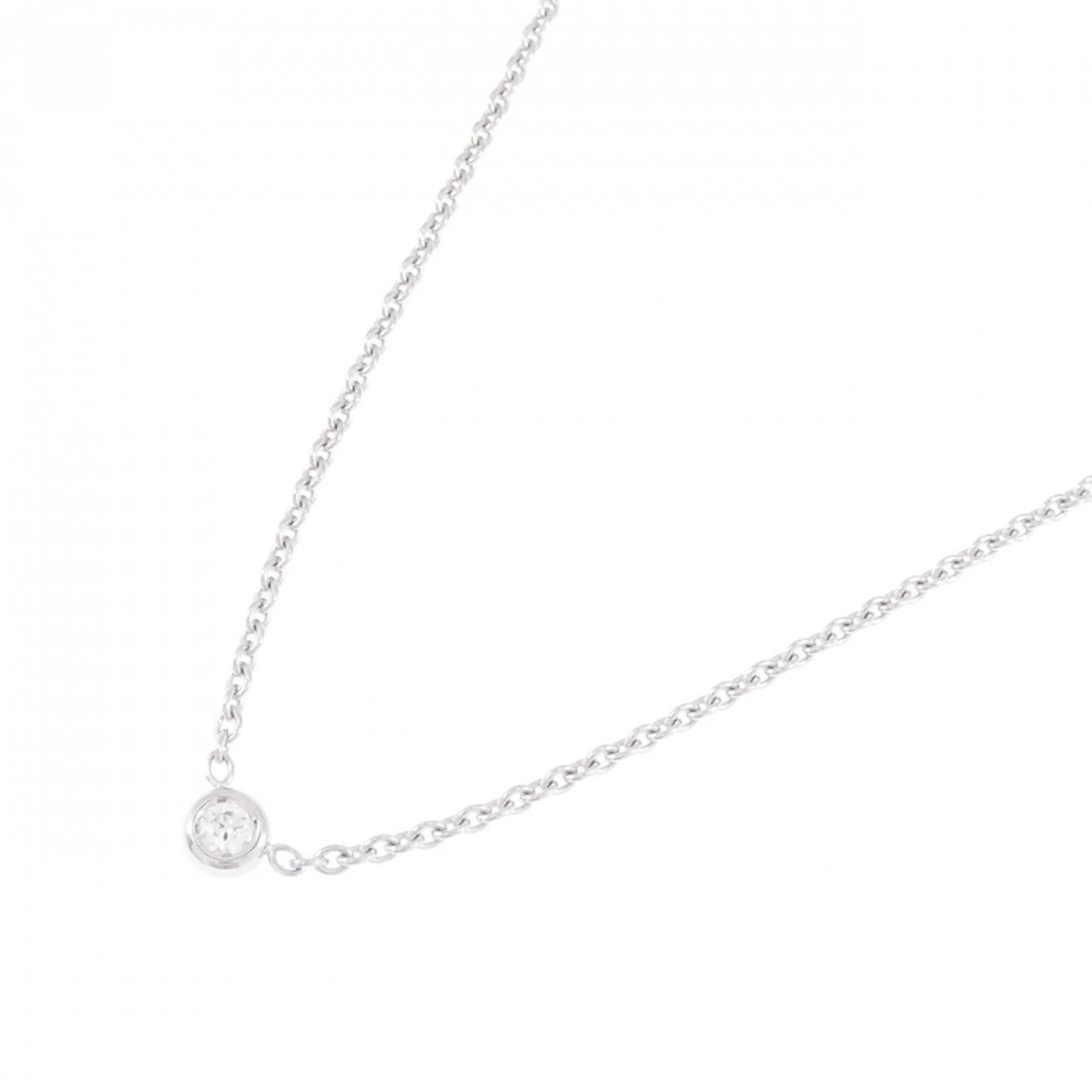 Pendant Necklace 18K White Gold with Diamond - Image 2