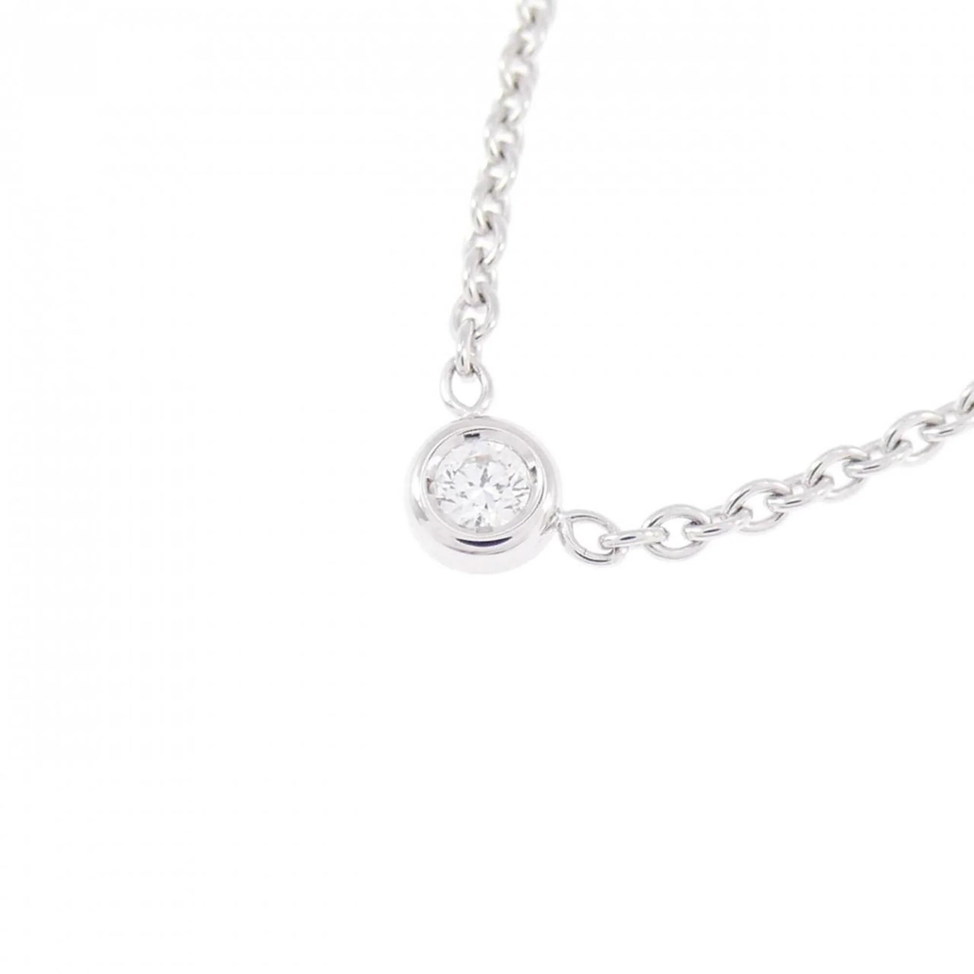 Pendant Necklace 18K White Gold with Diamond - Image 3