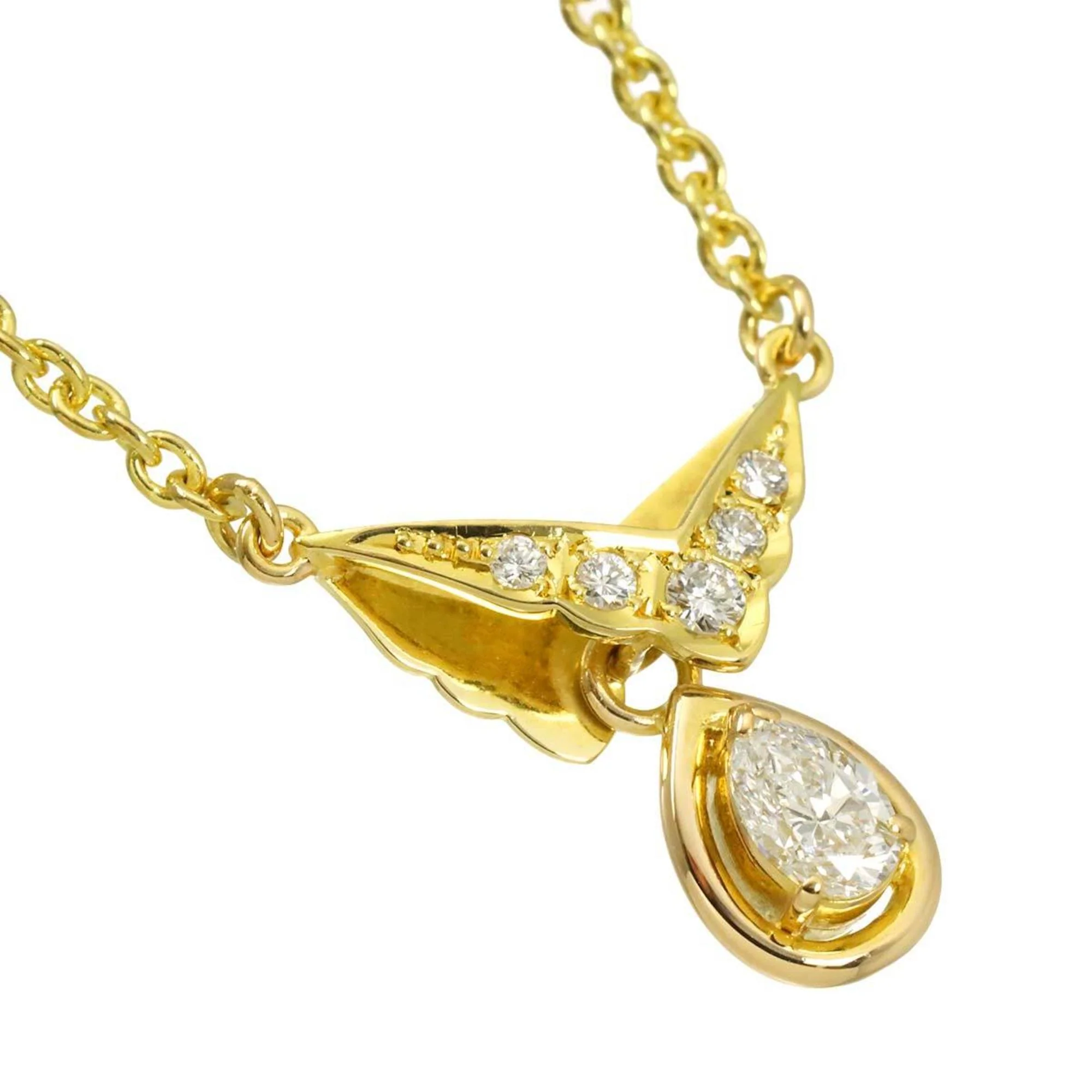 Pendant Necklace 18K Yellow Gold with Diamond 0.33 ct - Image 2
