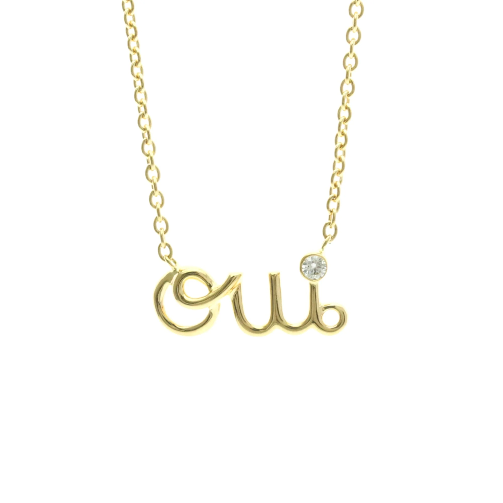 Pendant Necklace 18K Yellow Gold With Diamond