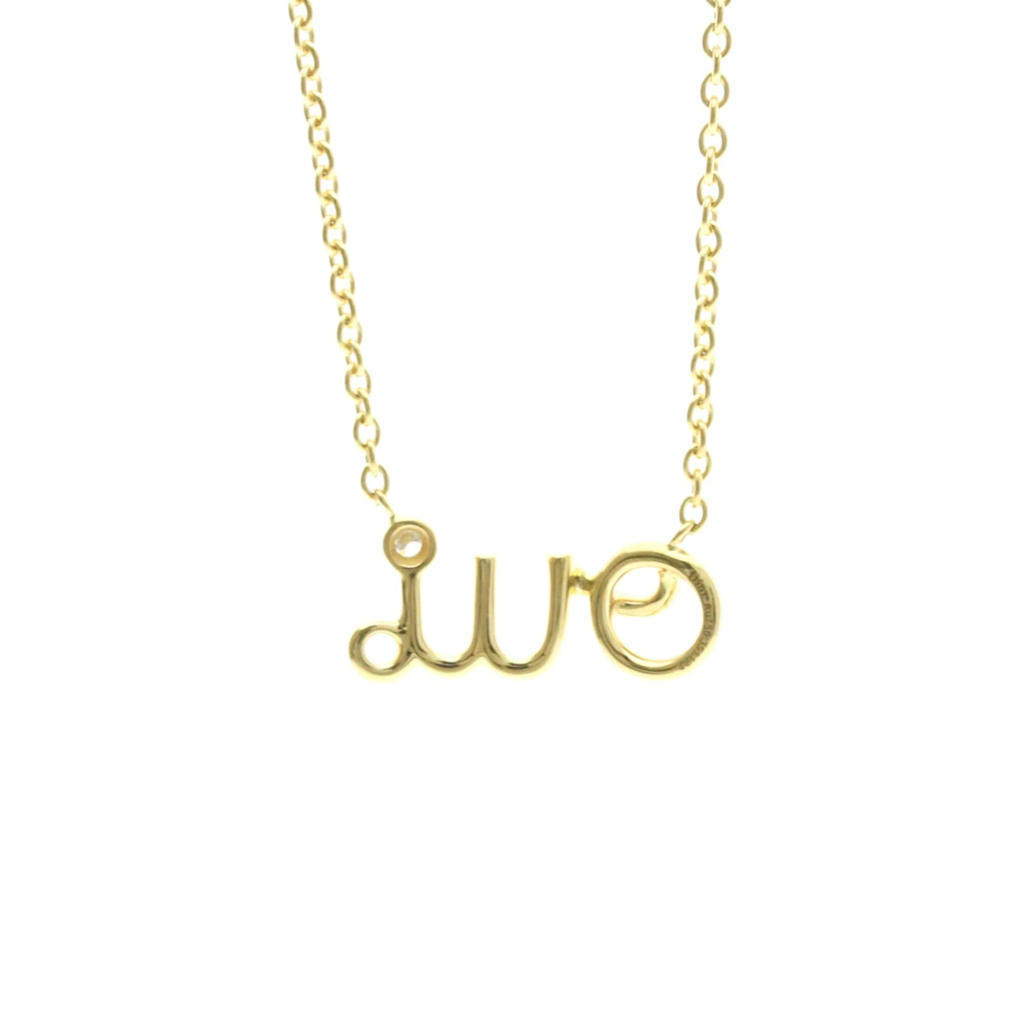 Pendant Necklace 18K Yellow Gold With Diamond - Image 2