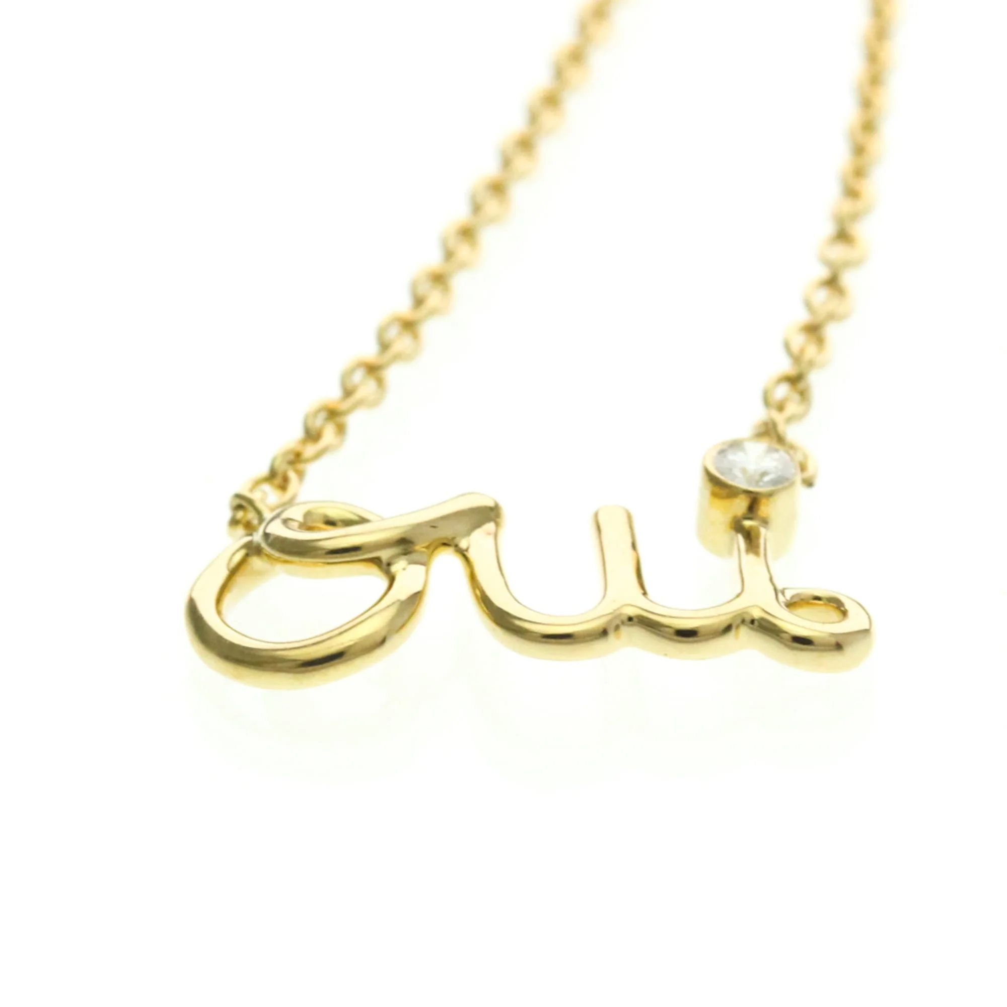 Pendant Necklace 18K Yellow Gold With Diamond - Image 4