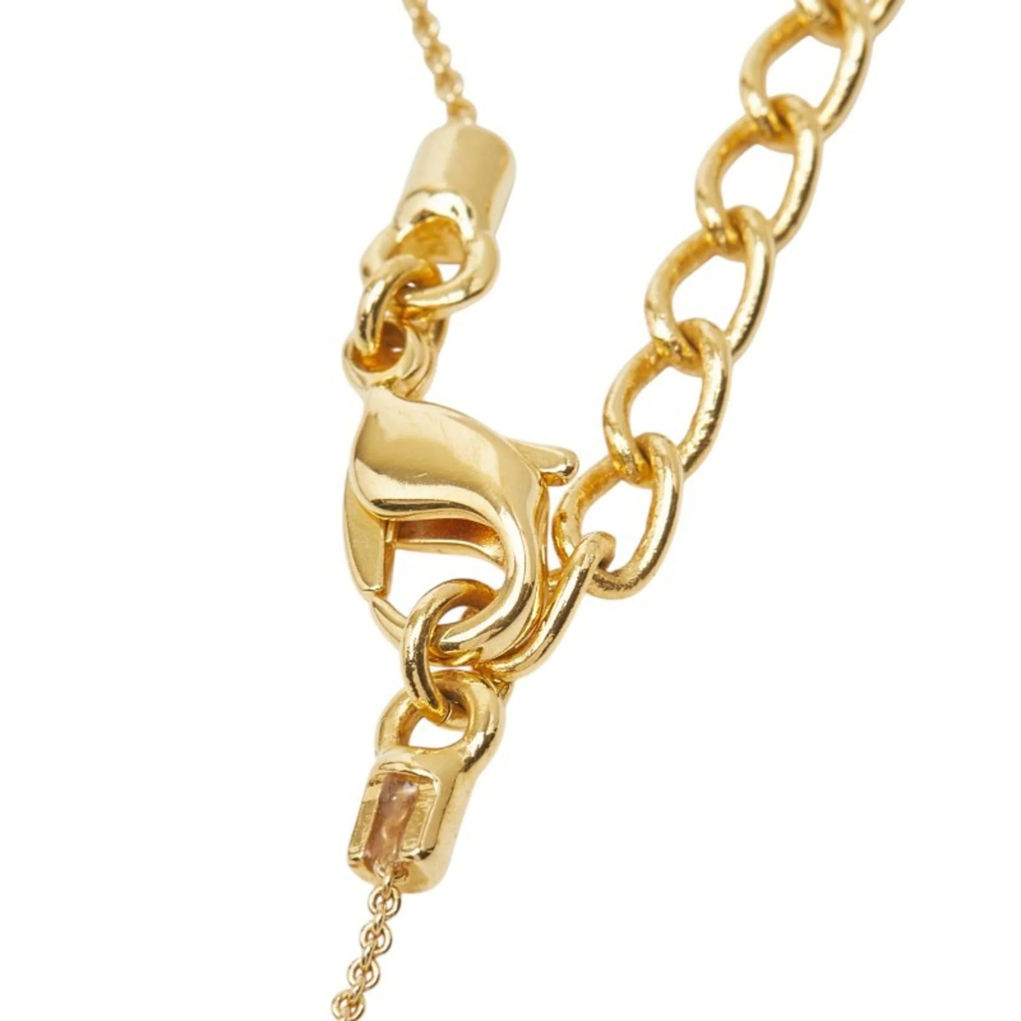 Pendant Necklace Gold and Rhinestone - Image 5