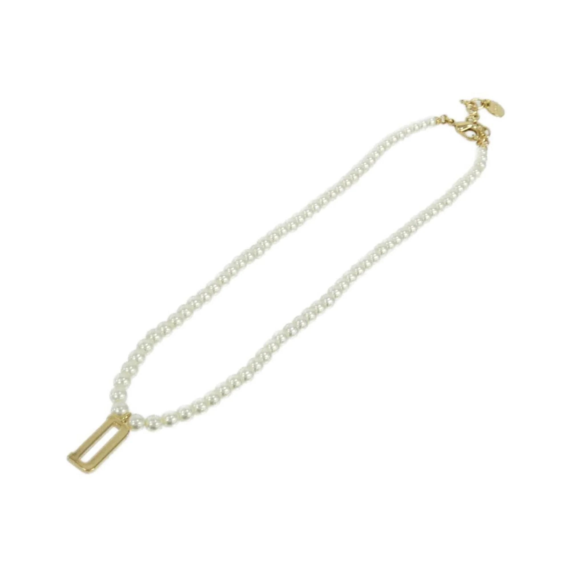 Pendant Necklace Gold and White - Image 2