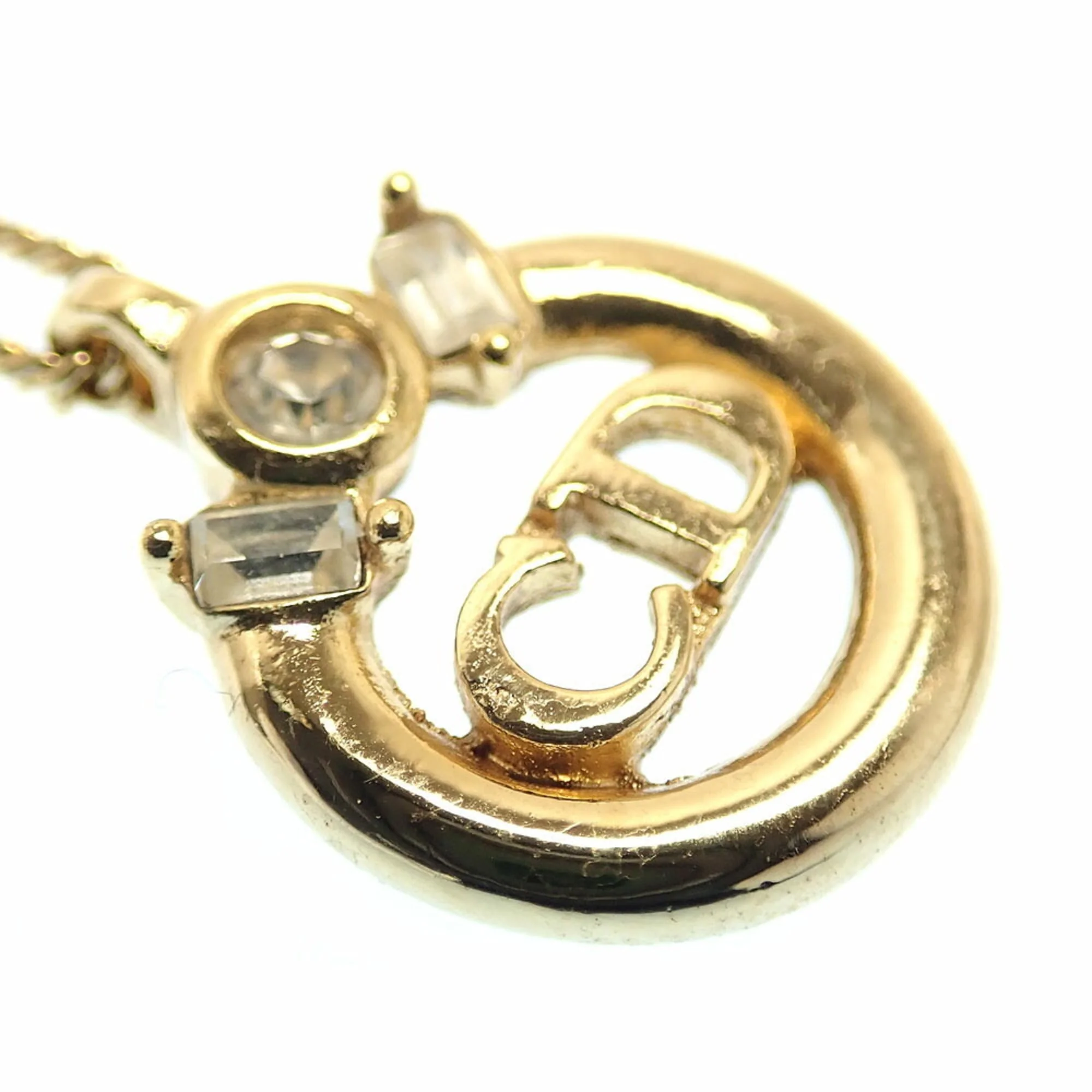 Pendant Necklace Gold Color GP With Color Stone - Image 2