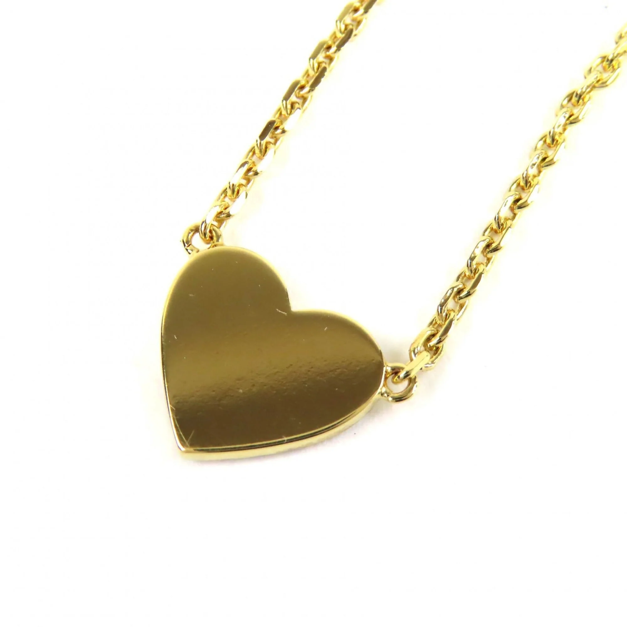 Pendant Necklace Gold Heart with Rhinestone - Image 5