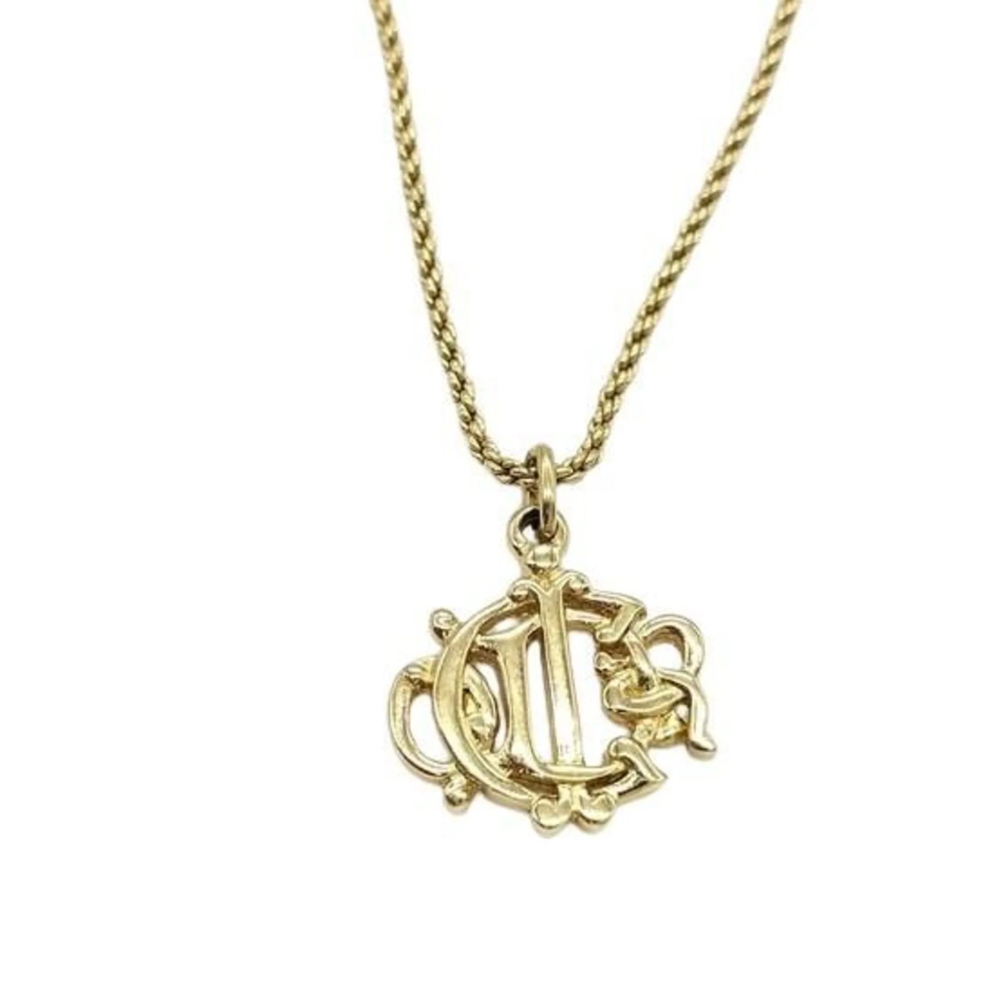Pendant Necklace Gold Metal
