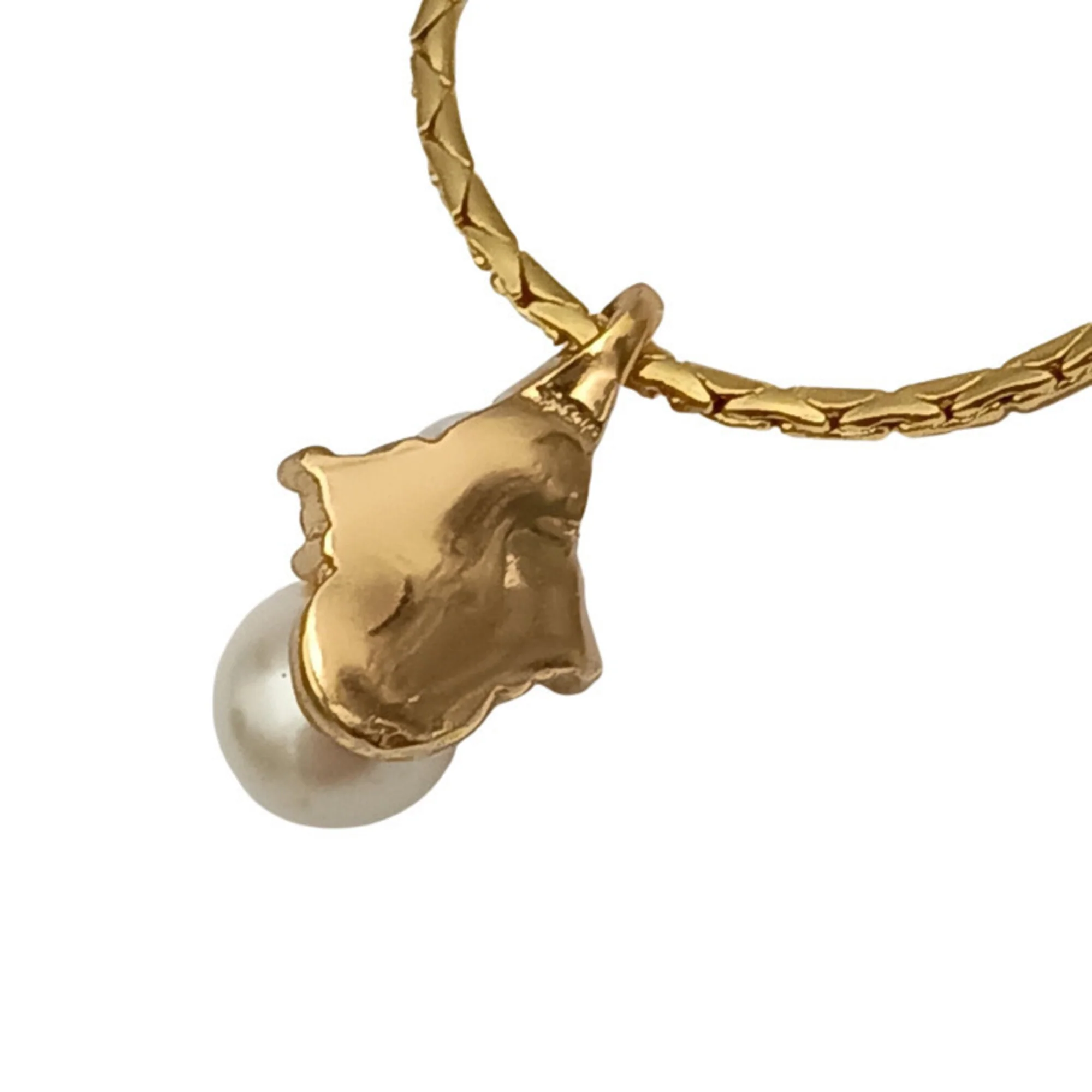 Pendant Necklace Gold Metal - Image 4