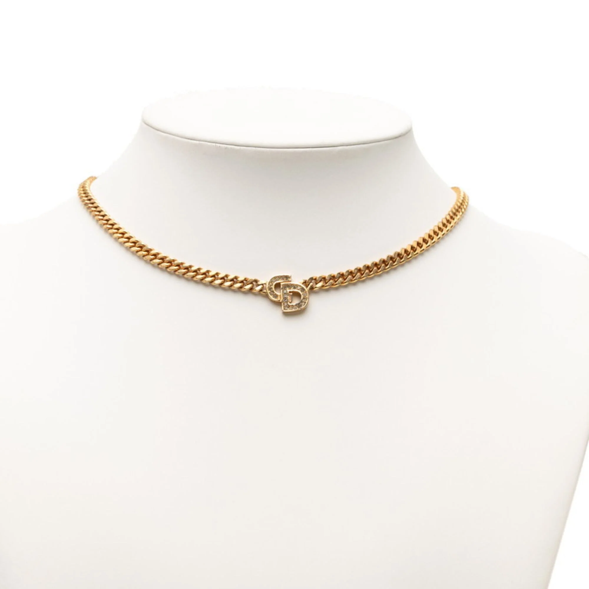 Pendant Necklace Gold Plated with Rhinestone - Image 5