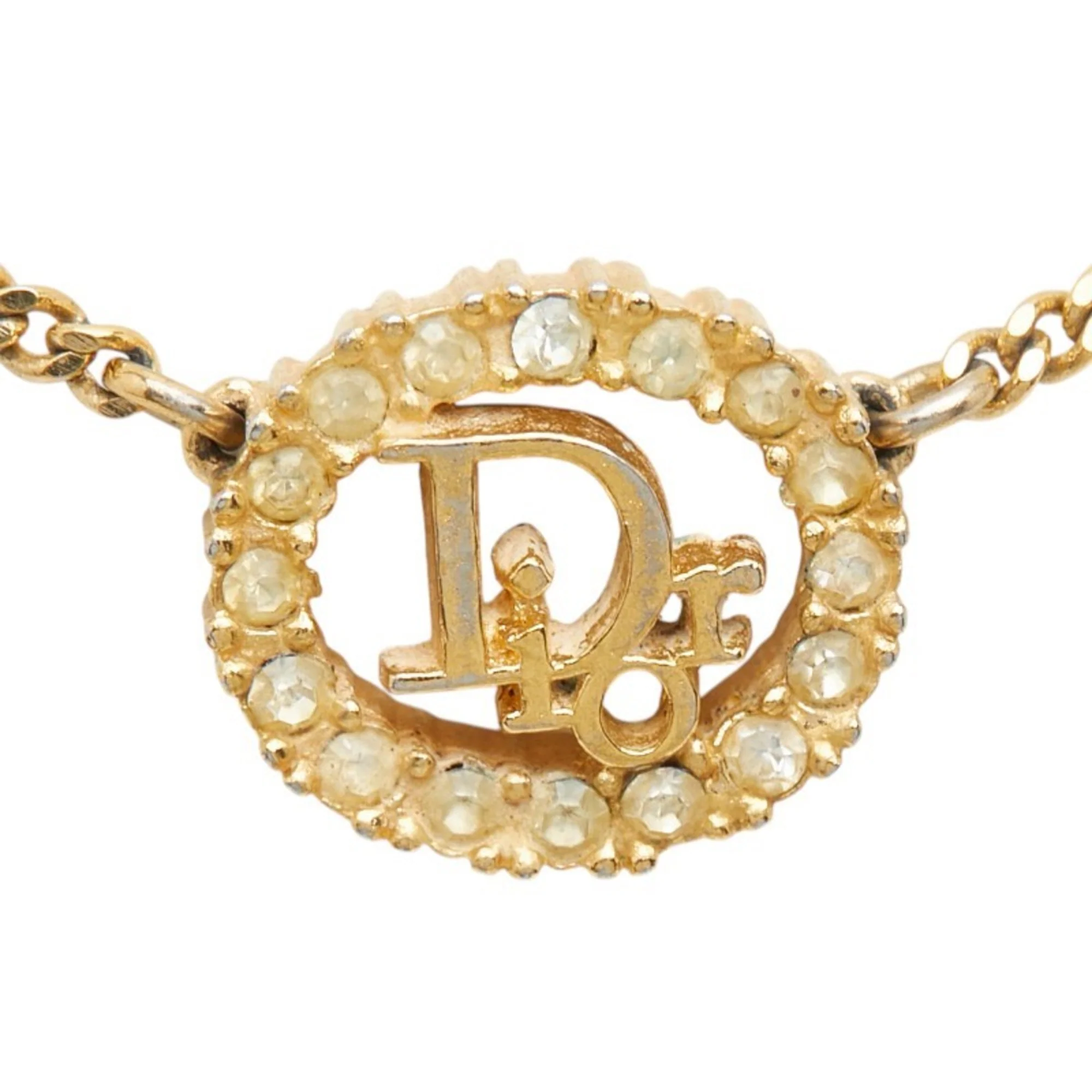 Pendant Necklace Gold With Rhinestone - Image 2