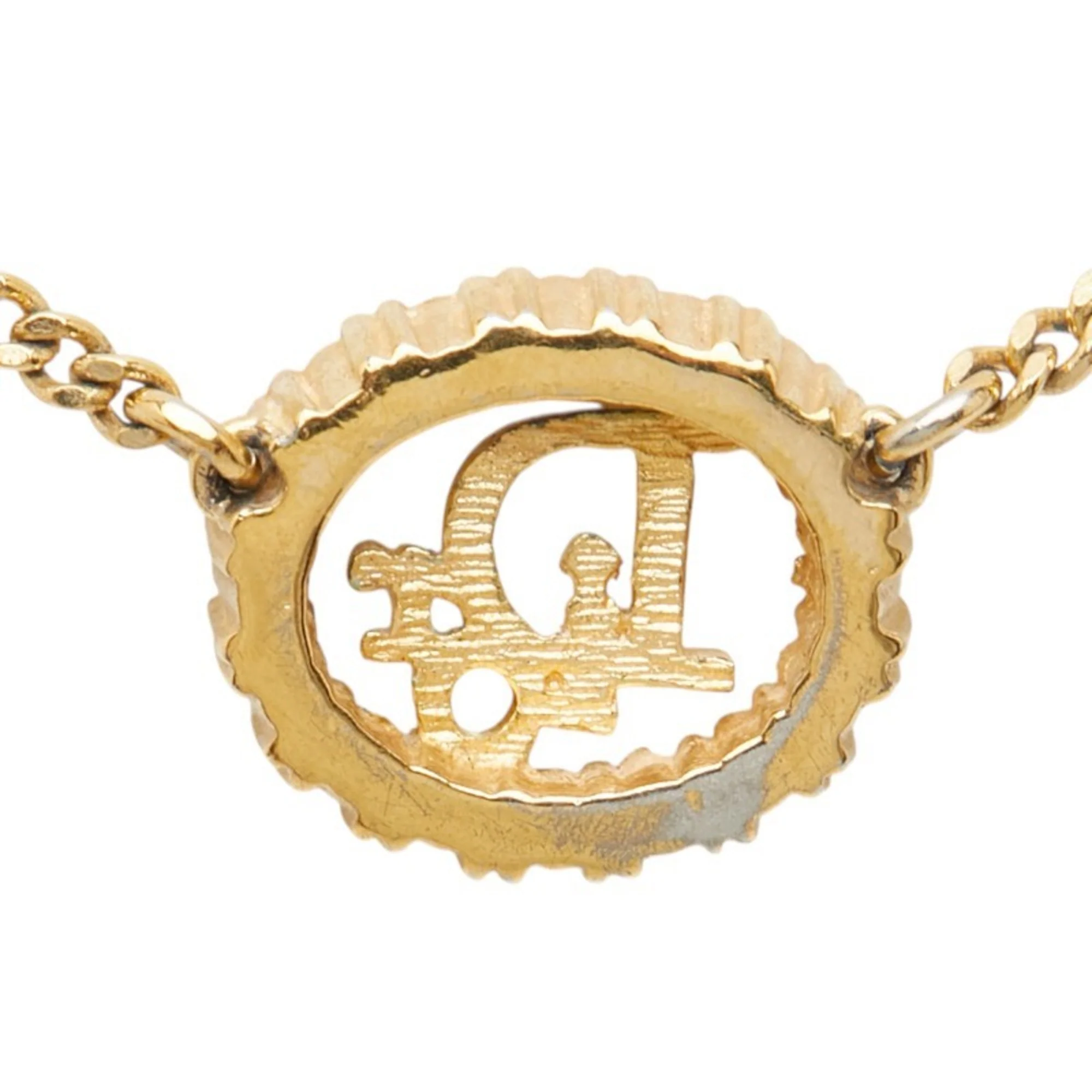 Pendant Necklace Gold With Rhinestone - Image 3