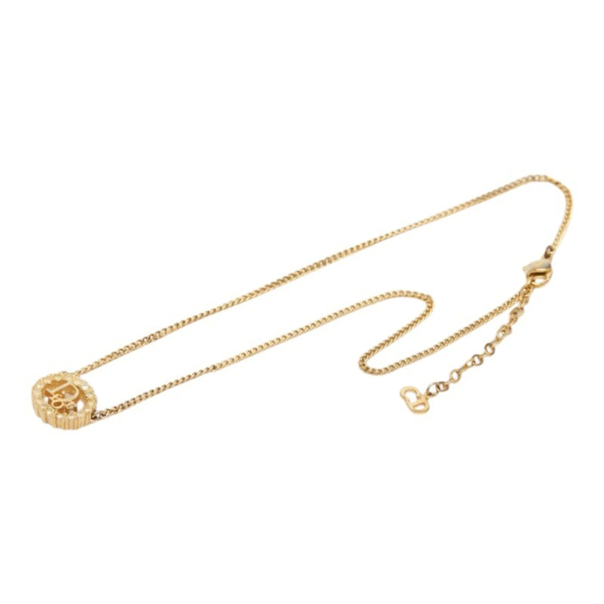 Pendant Necklace Gold With Rhinestone - Image 4