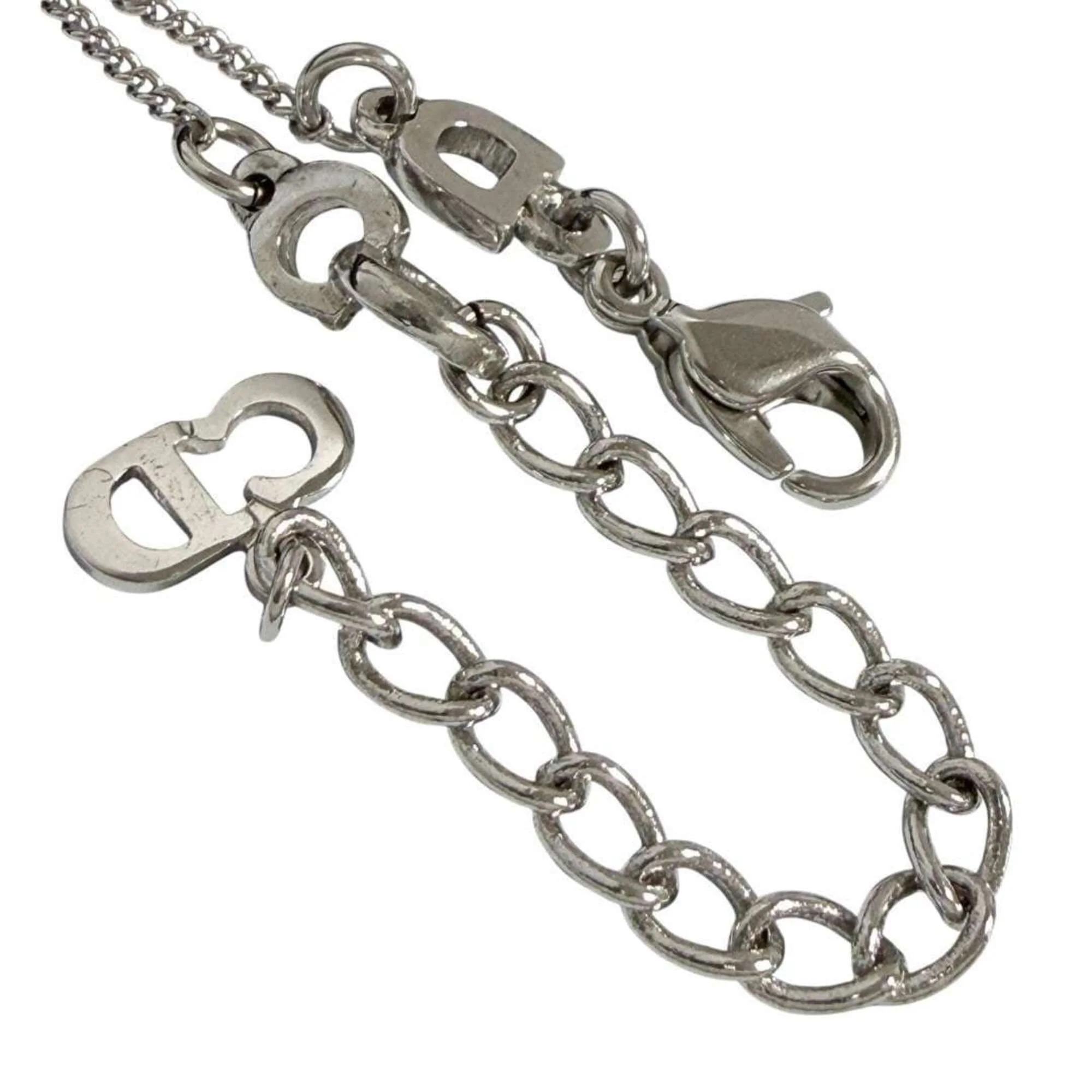 Pendant Necklace Metal and Rhinestone - Image 7