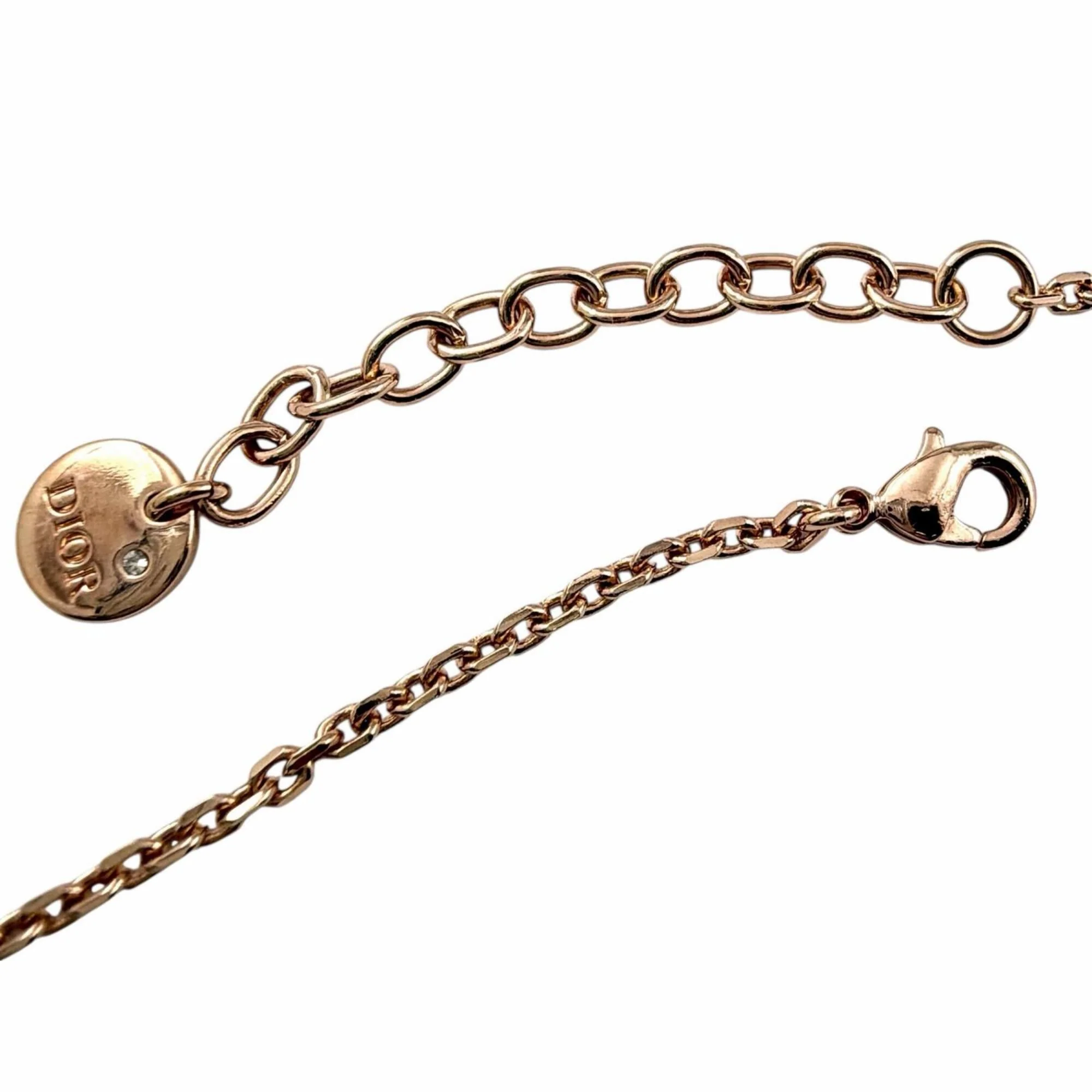 Petit CD Pendant Necklace Rose Gold With Diamond - Image 6
