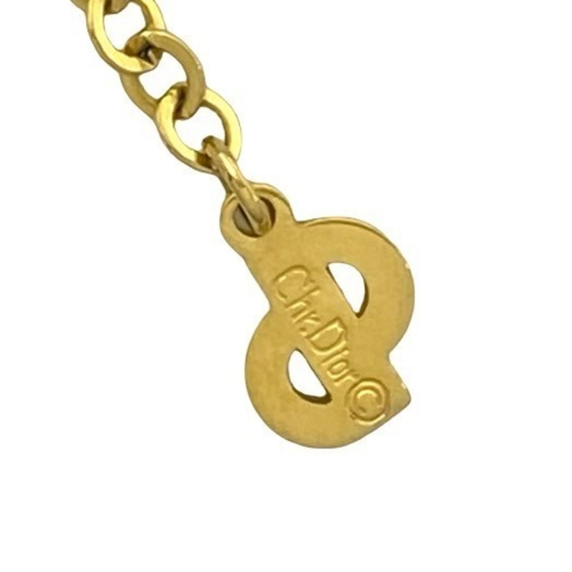Vintage CD Pendant Necklace Gold - Image 3