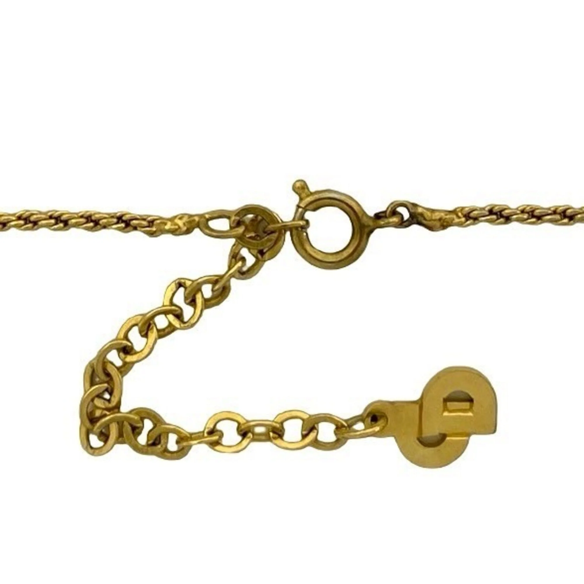 Vintage CD Pendant Necklace Gold - Image 4
