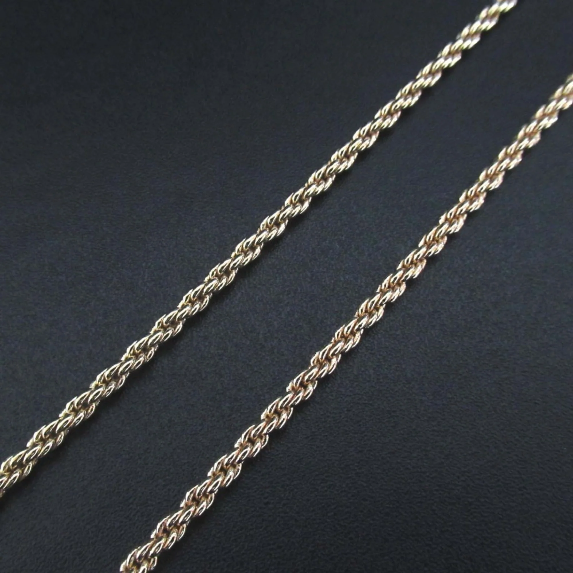 Vintage Long Pendant Necklace Gold - Image 4