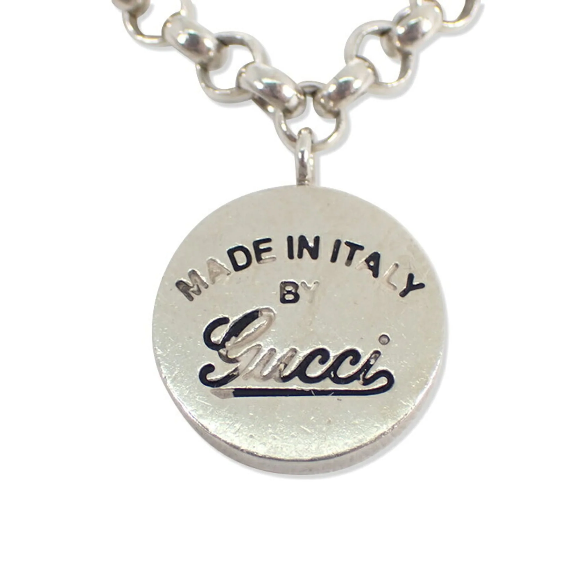 Circle Pendant Necklace Sterling Silver