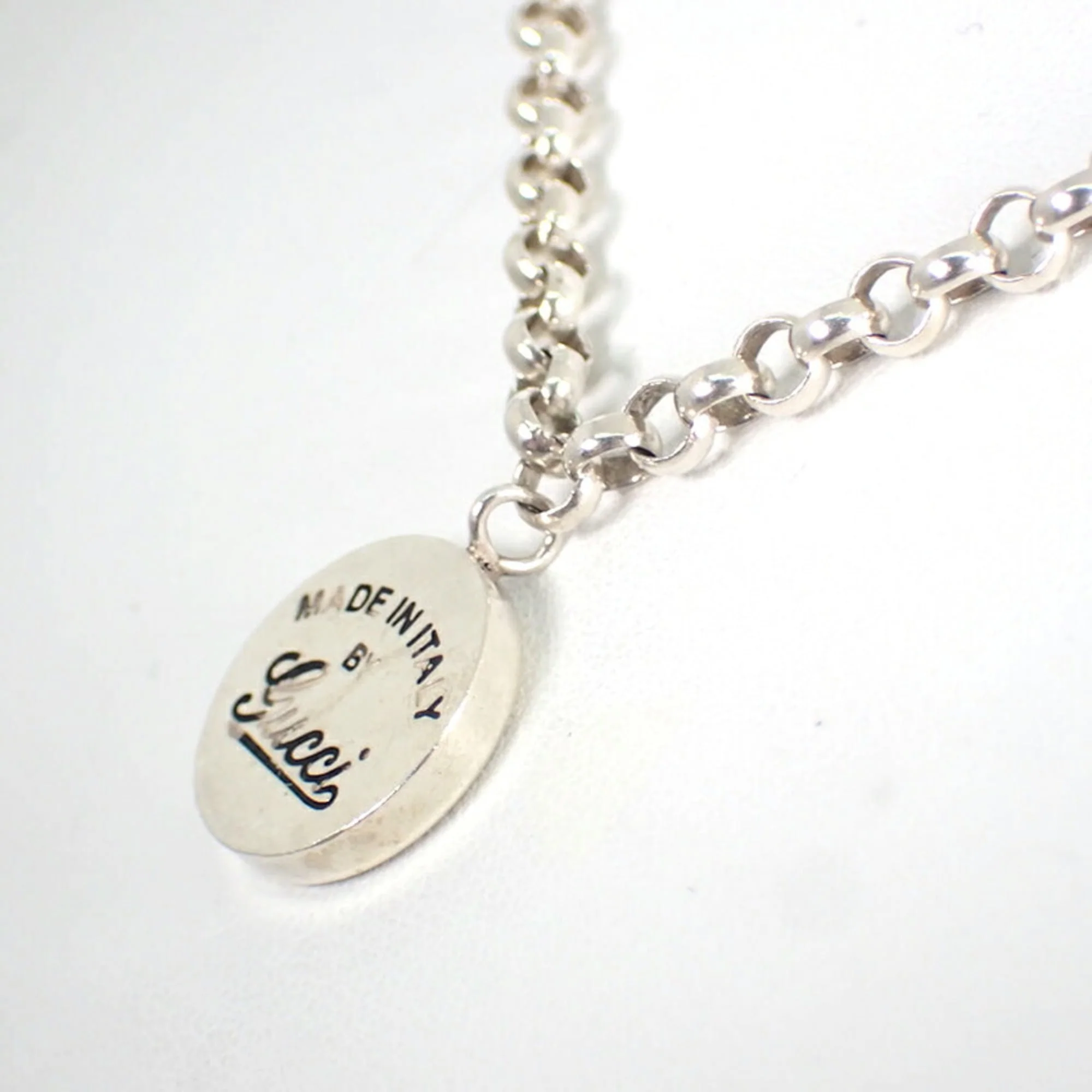 Circle Pendant Necklace Sterling Silver - Image 4