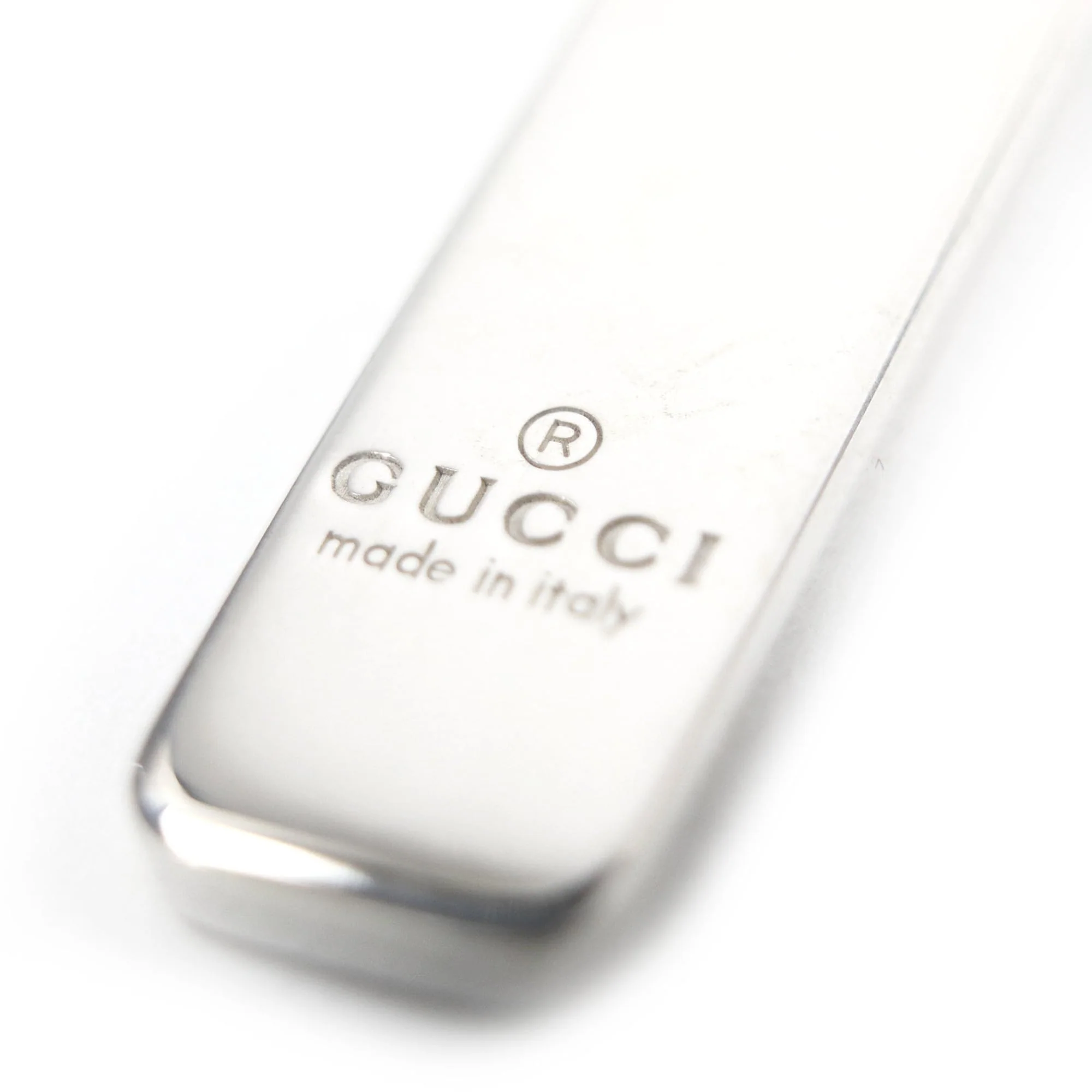 Diagonal Interlocking G Pendant Necklace Sterling Silver - Image 7