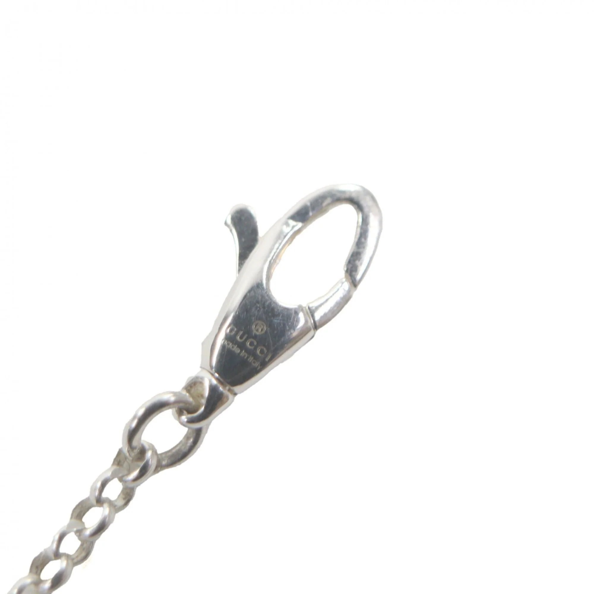 Double G Key Chain Pendant Necklace Sterling Silver - Image 7