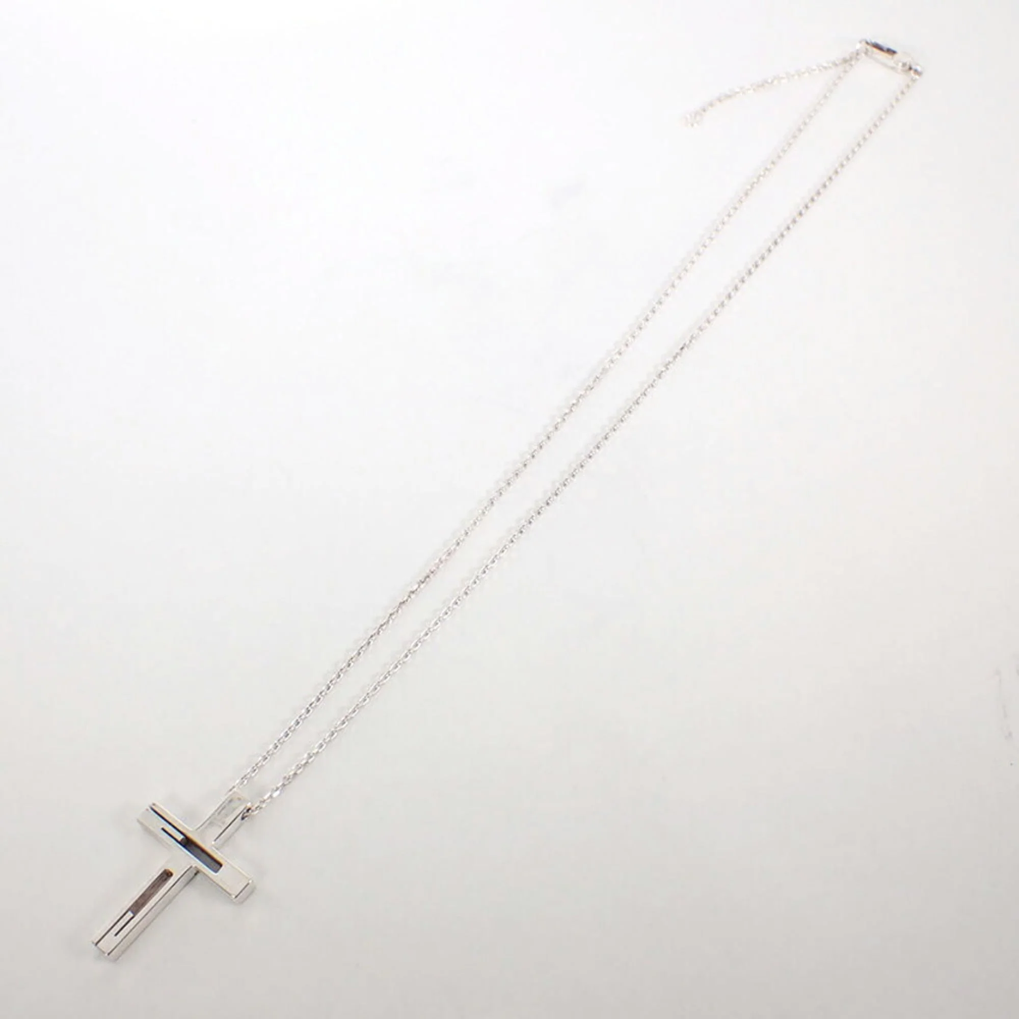 G Cross Pendant Necklace Sterling Silver - Image 6