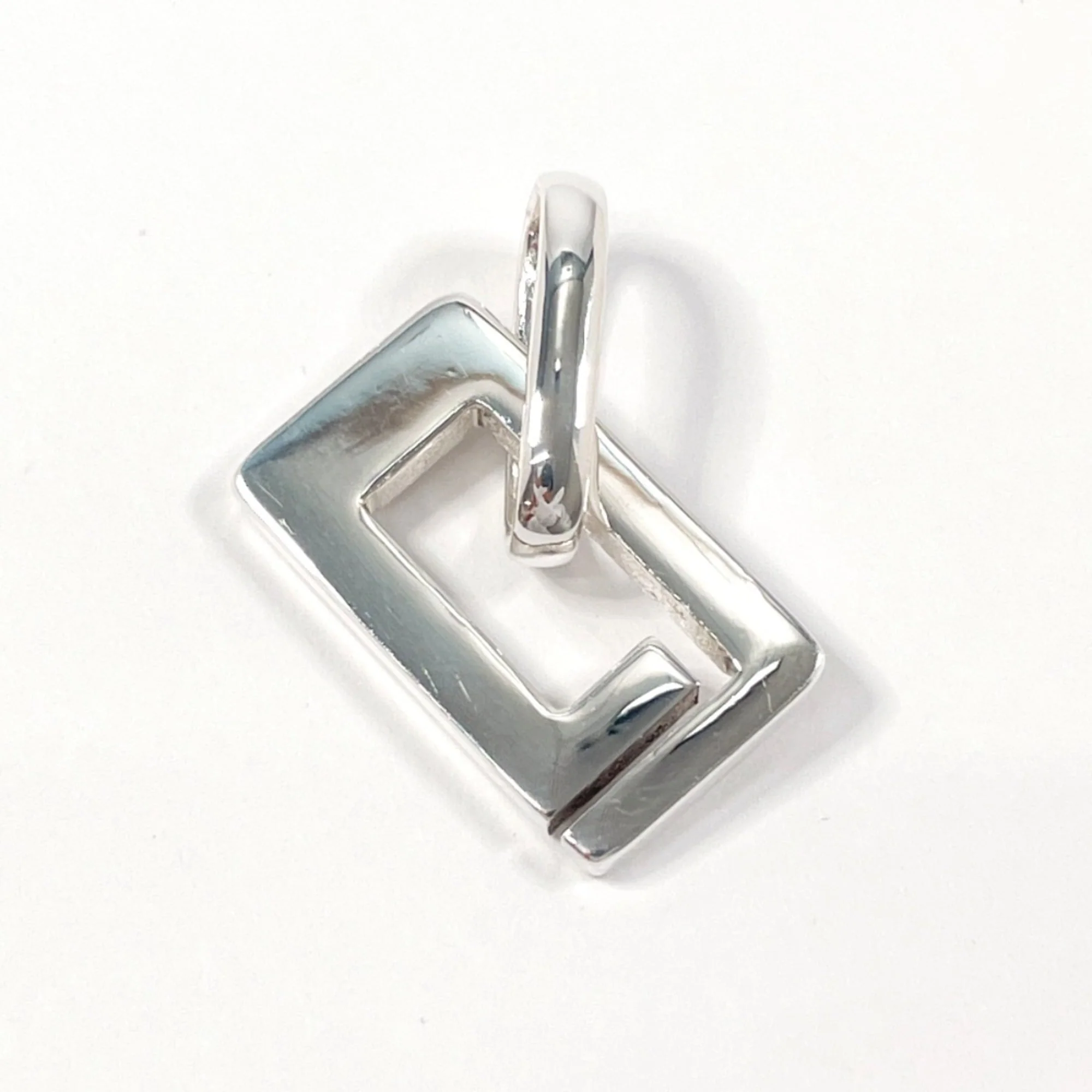 G Pendant Necklace Sterling Silver - Image 3