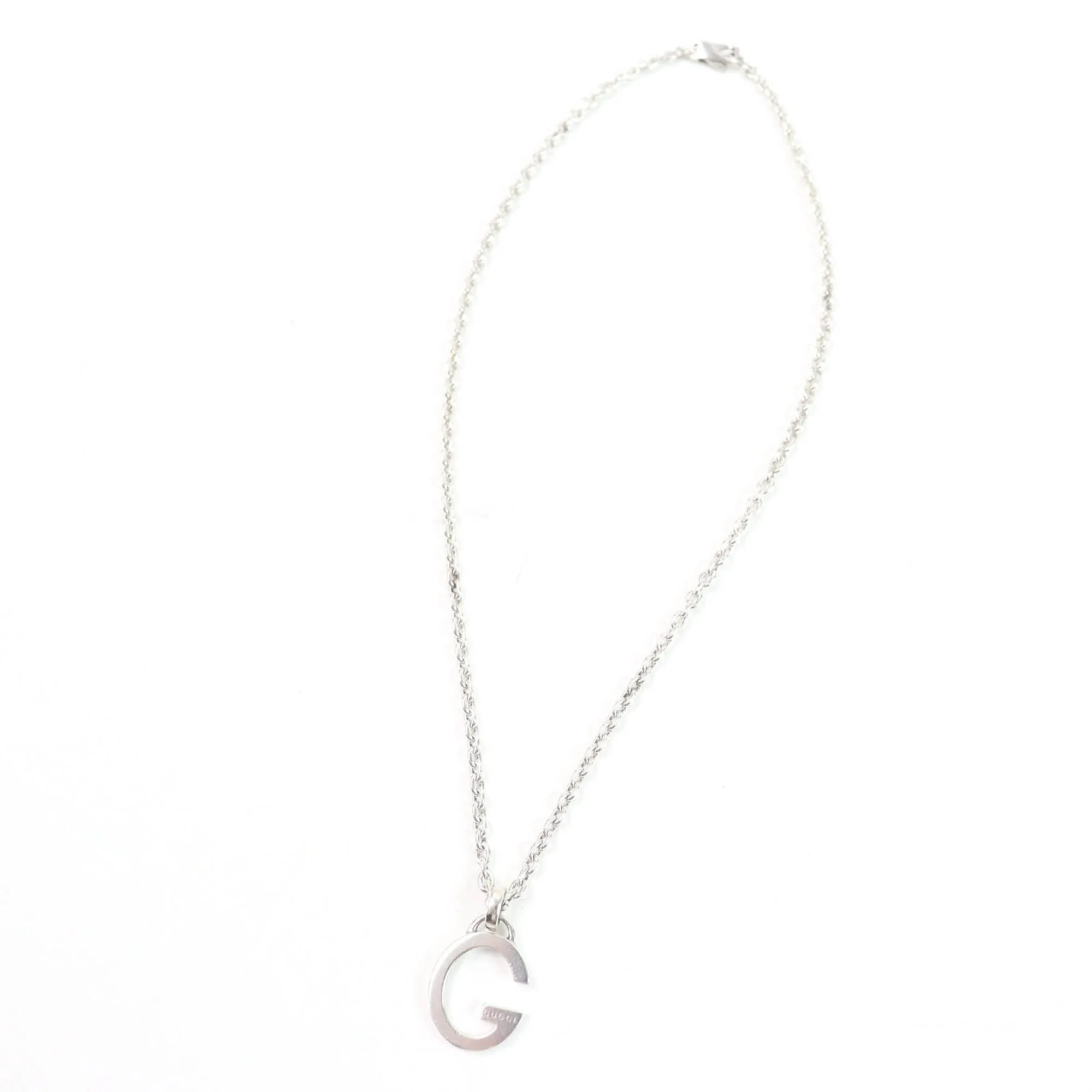 G Pendant Necklace Sterling Silver - Image 2