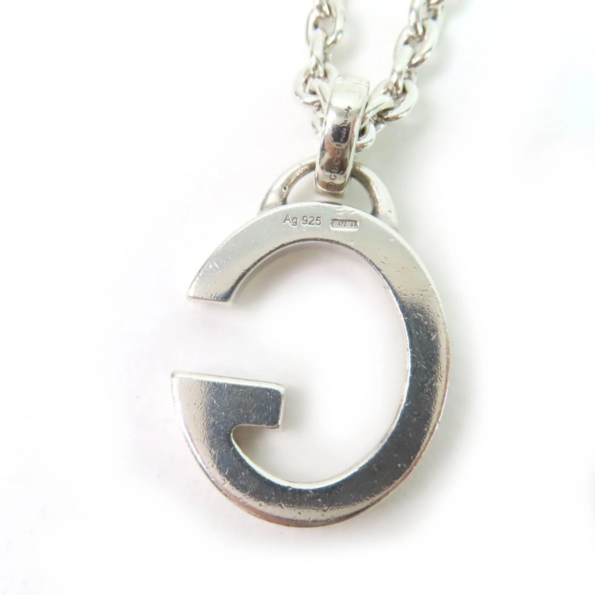 G Pendant Necklace Sterling Silver - Image 5