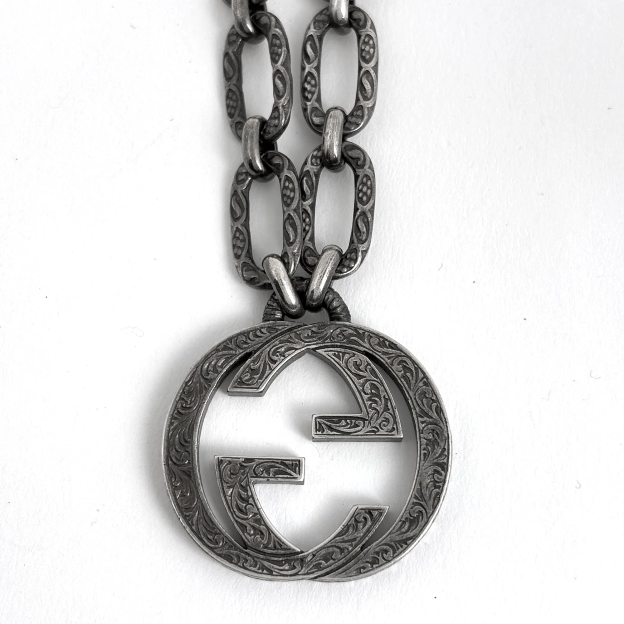 GG Pendant Necklace Sterling Silver - Image 2