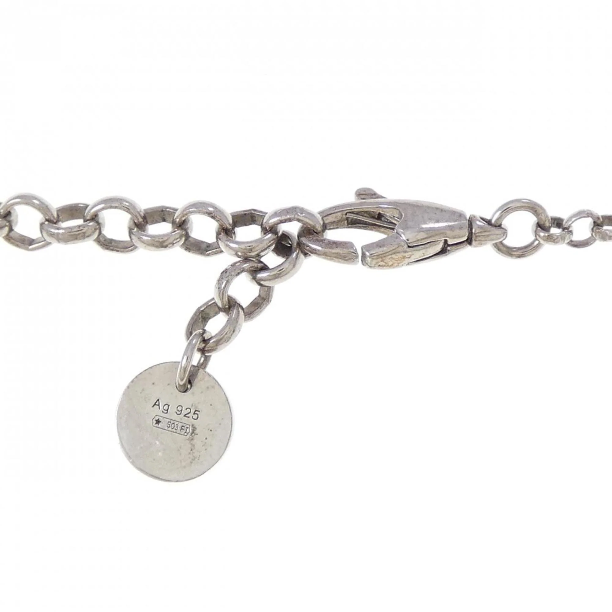 Interlocking G Pendant Necklace Sterling Silver - Image 4