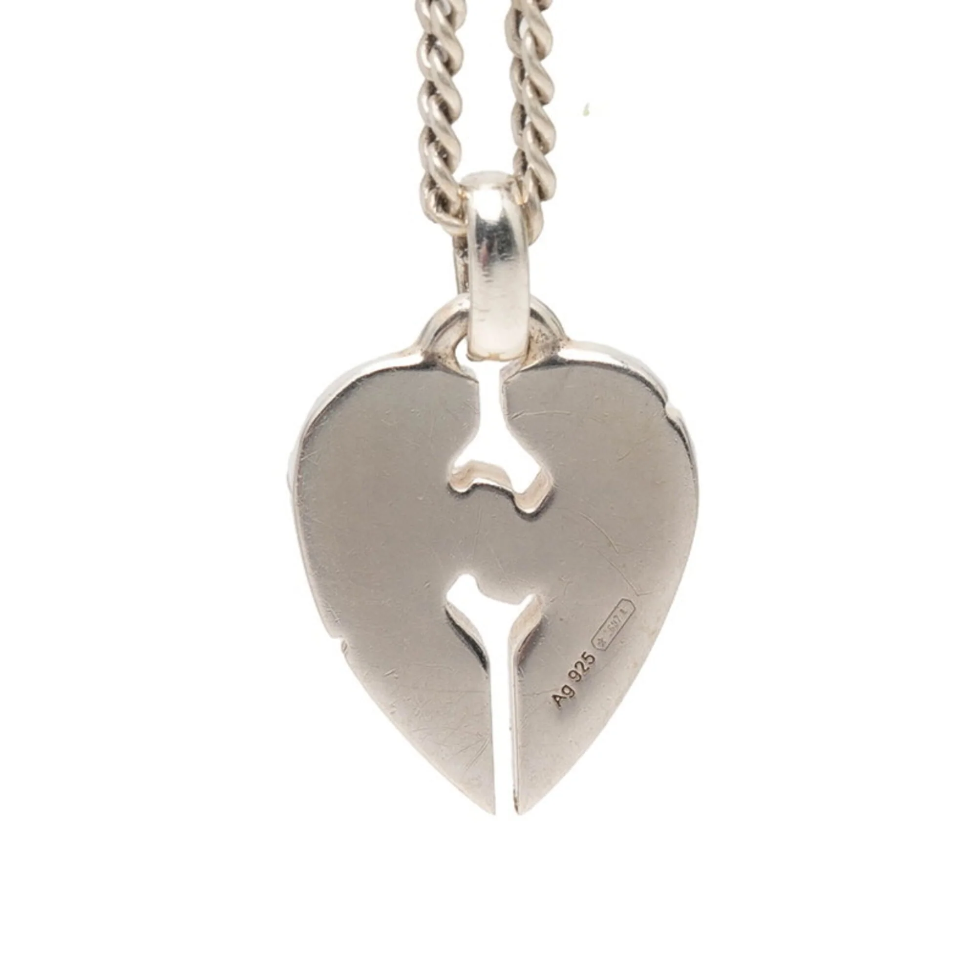 Knot Heart Pendant Necklace Sterling Silver - Image 2